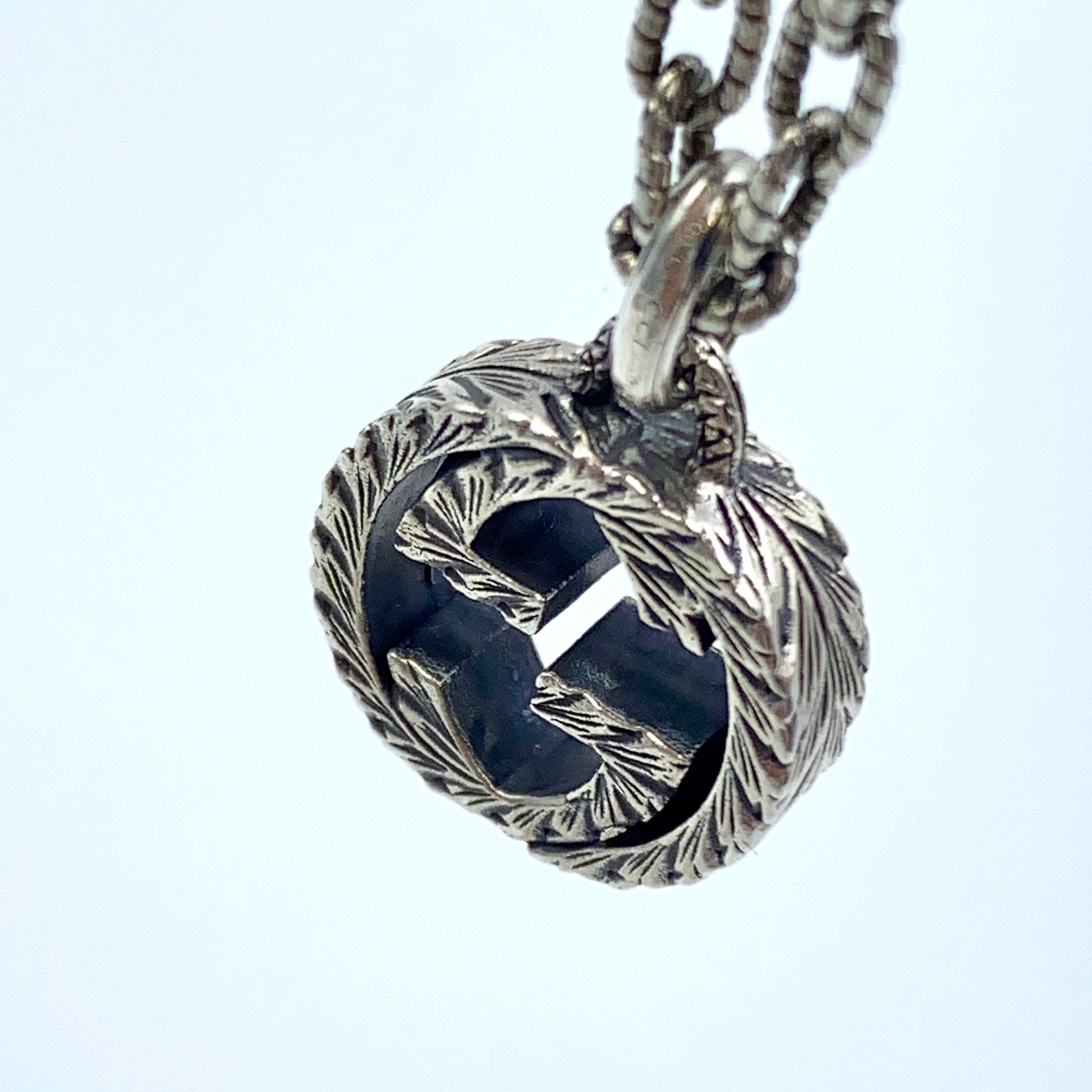 GUCCI_(グッチ)_ インターロッキング _ペンダント ネックレス455307_中古品