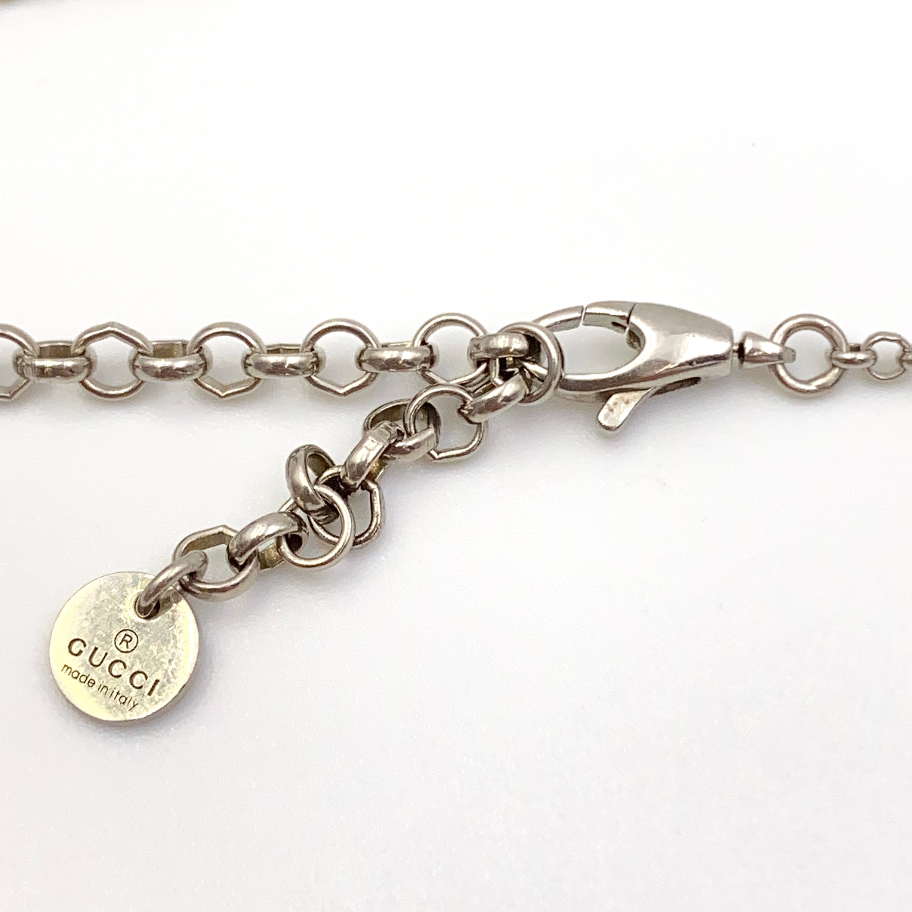 GUCCI<BR>(グッチ)_ インターロッキング_ペンダント ネックレス 455535_中古品