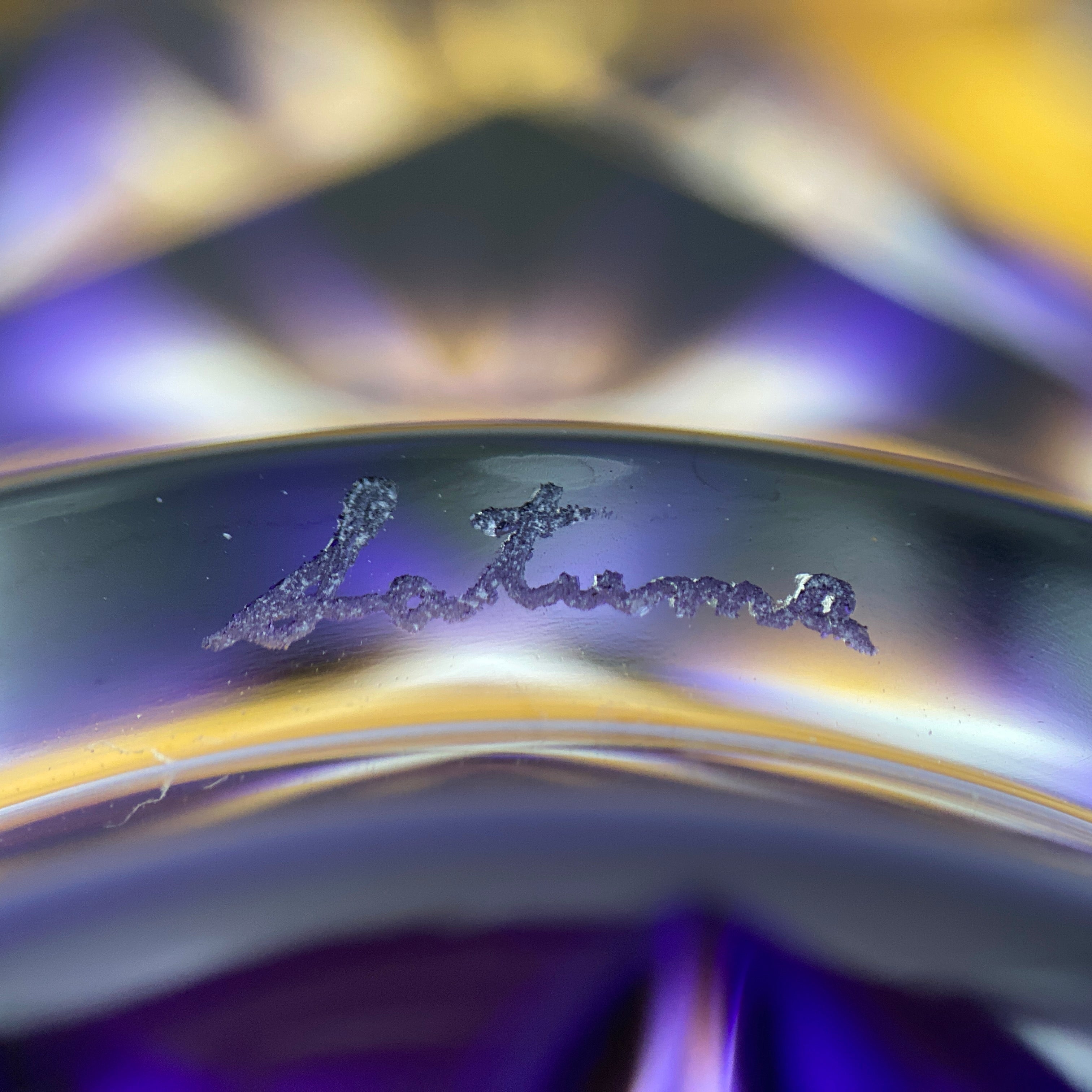 薩摩びーどろ工芸 作_薩摩切子 色被せガラス_切子ロックグラス揃_中古品