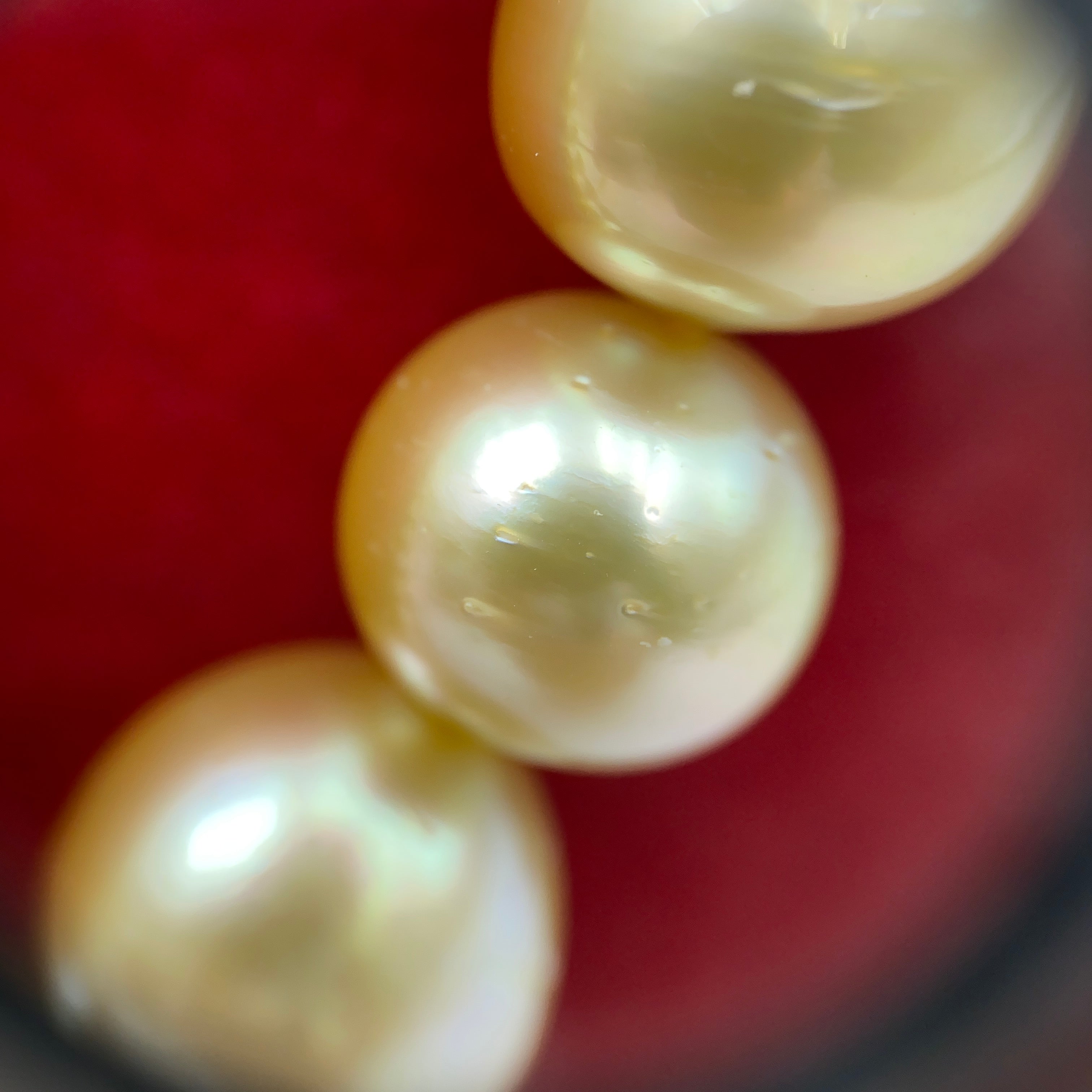 【送料無料】_ノンブランド_ゴールデンパール_ネックレス 11〜13.8㎜_中古品