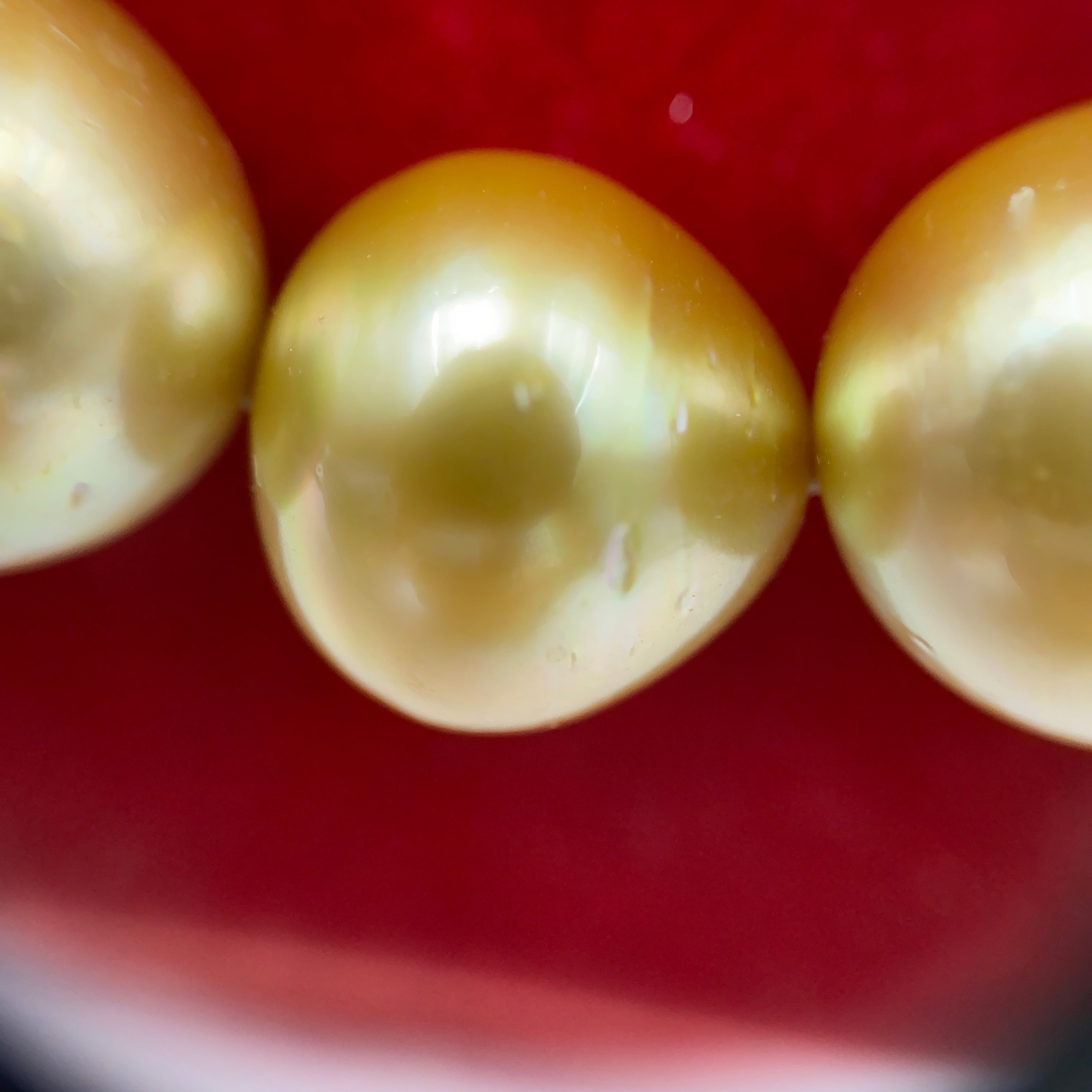 【送料無料】_ノンブランド_ゴールデンパール_ネックレス 11〜13.8㎜_中古品