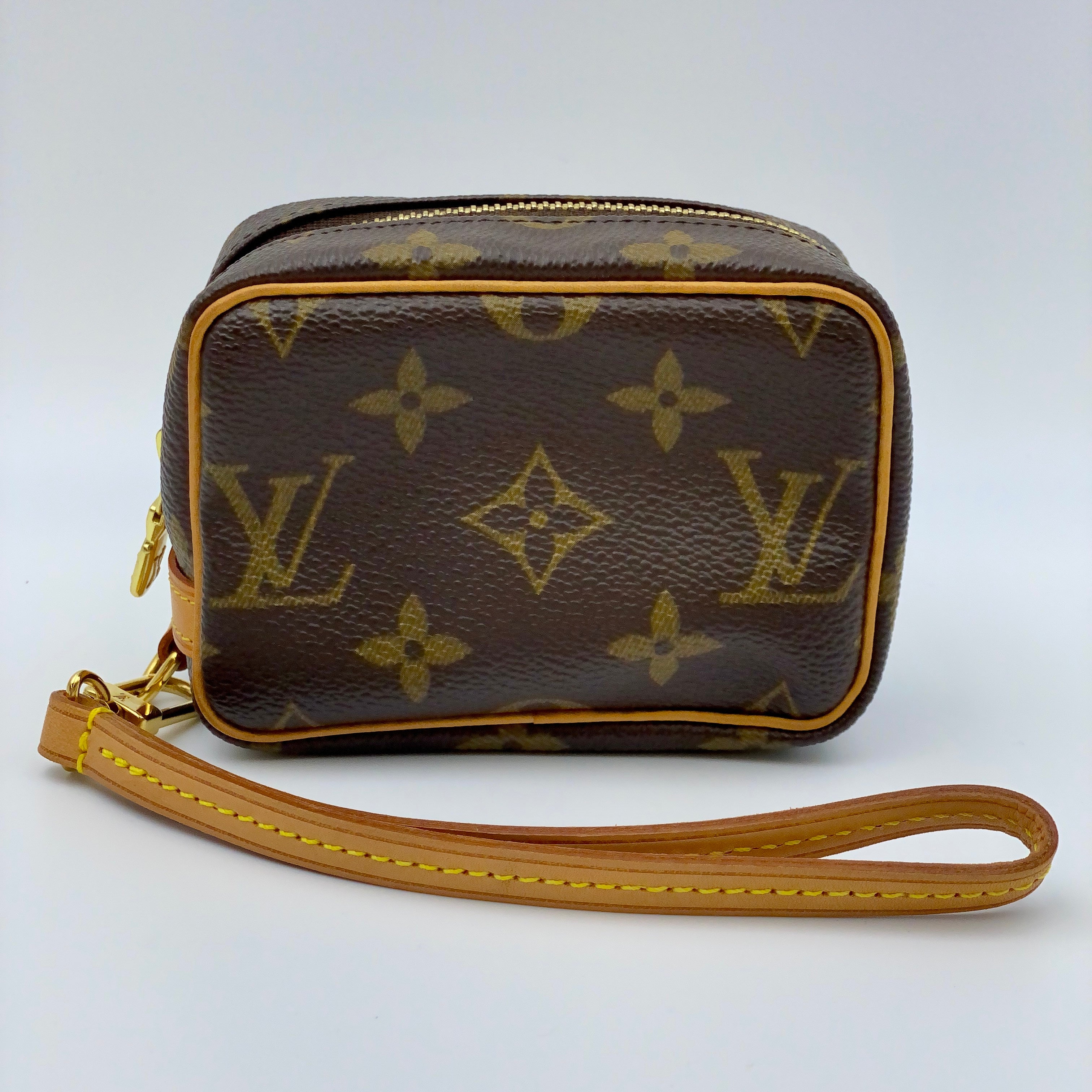 LOUIS VUITTON_(ルイヴィトン)_モノグラム トゥルース ワピティ_ストラップ付きミニポーチ_M58030_中古品