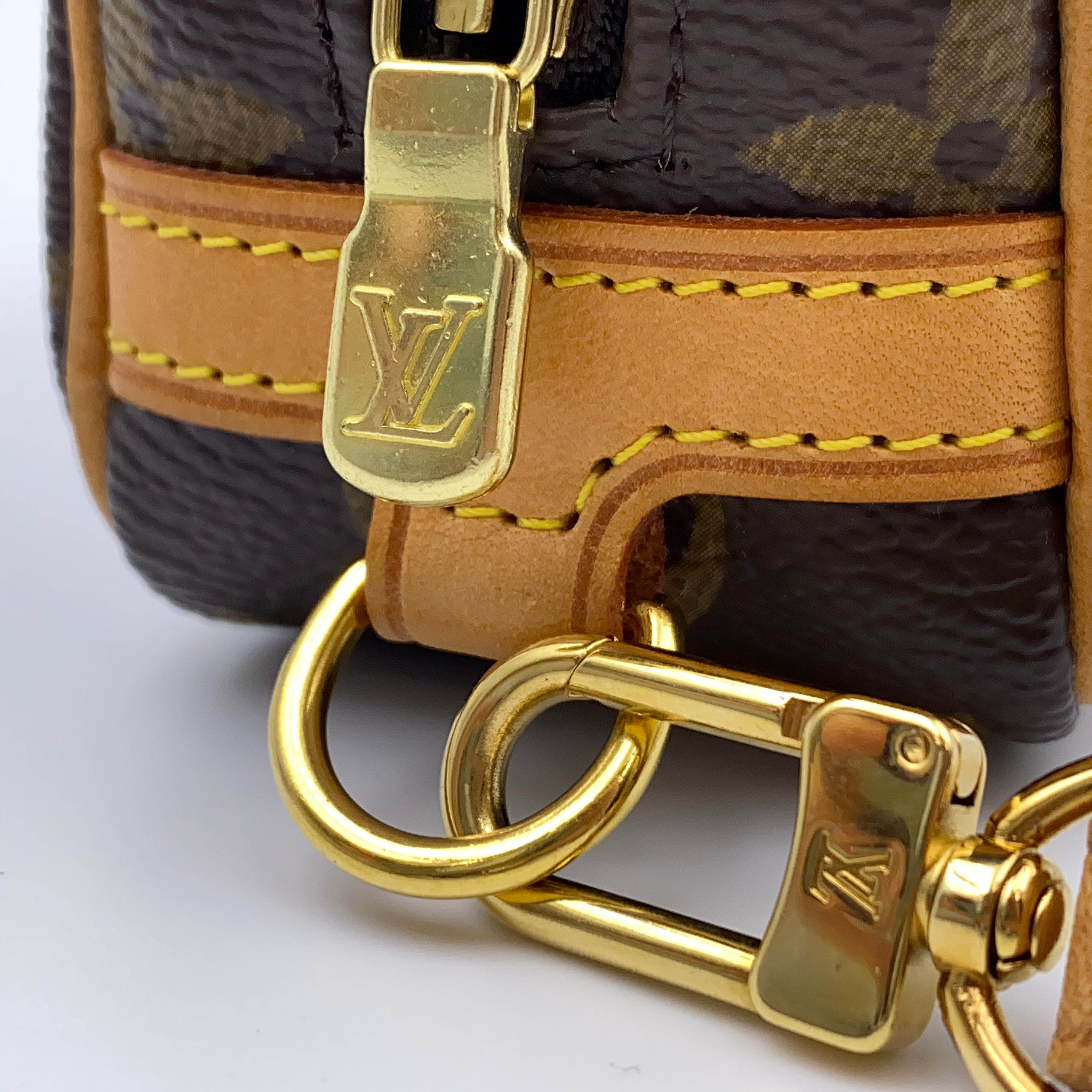 LOUIS VUITTON_(ルイヴィトン)_モノグラム トゥルース ワピティ_ストラップ付きミニポーチ_M58030_中古品
