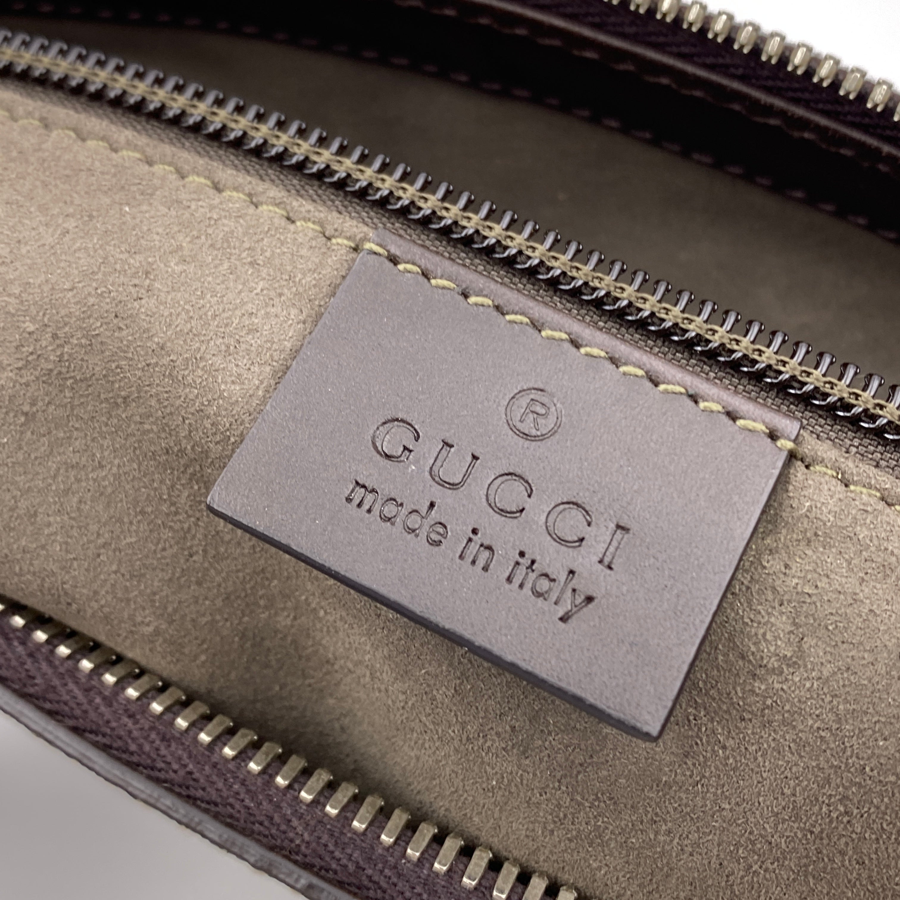 【送料無料】_ GUCCI_(グッチ)_GGスプリームショルダーバッグ _PVCベージュ/ダークブラウン406408_中古品