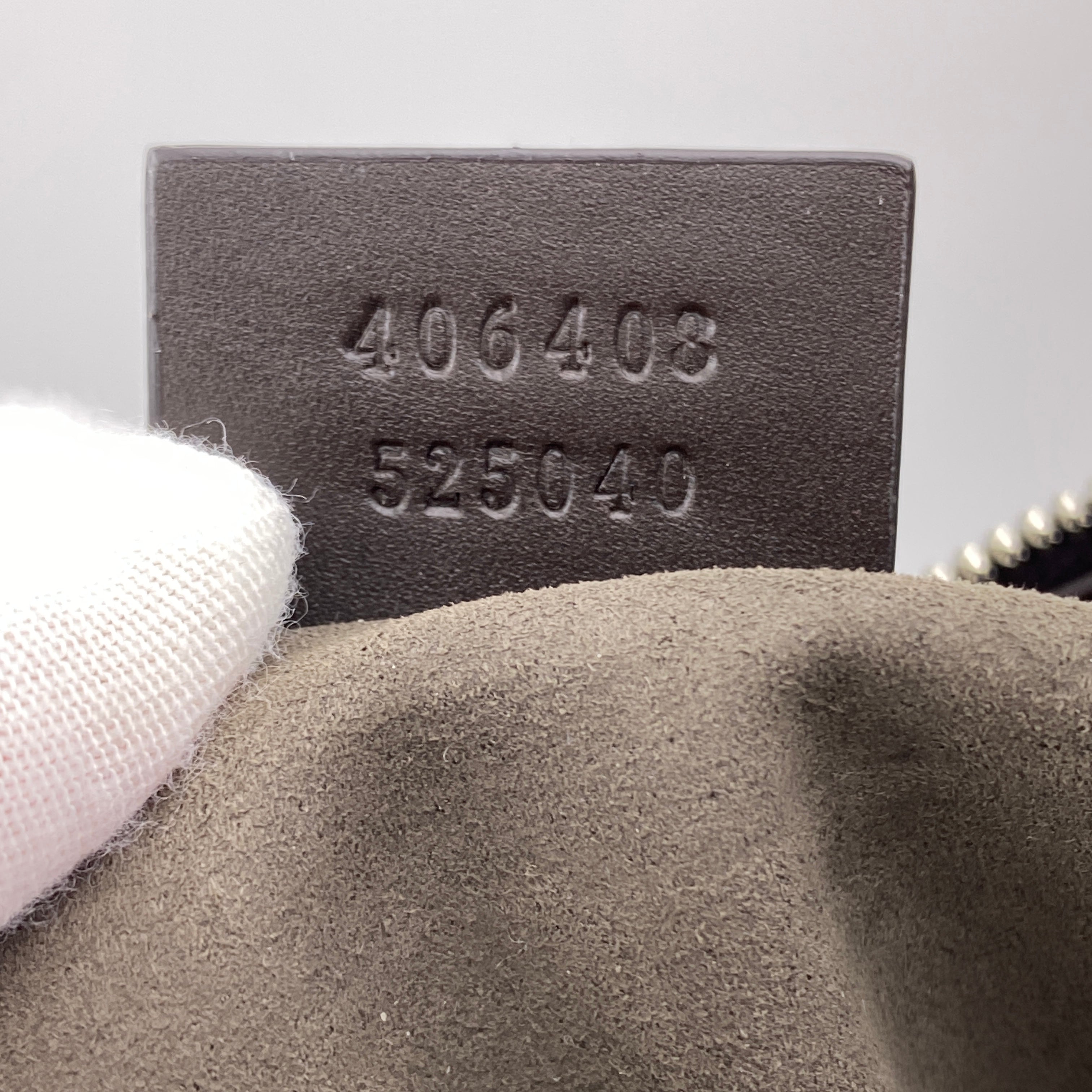 【送料無料】_ GUCCI_(グッチ)_GGスプリームショルダーバッグ _PVCベージュ/ダークブラウン406408_中古品