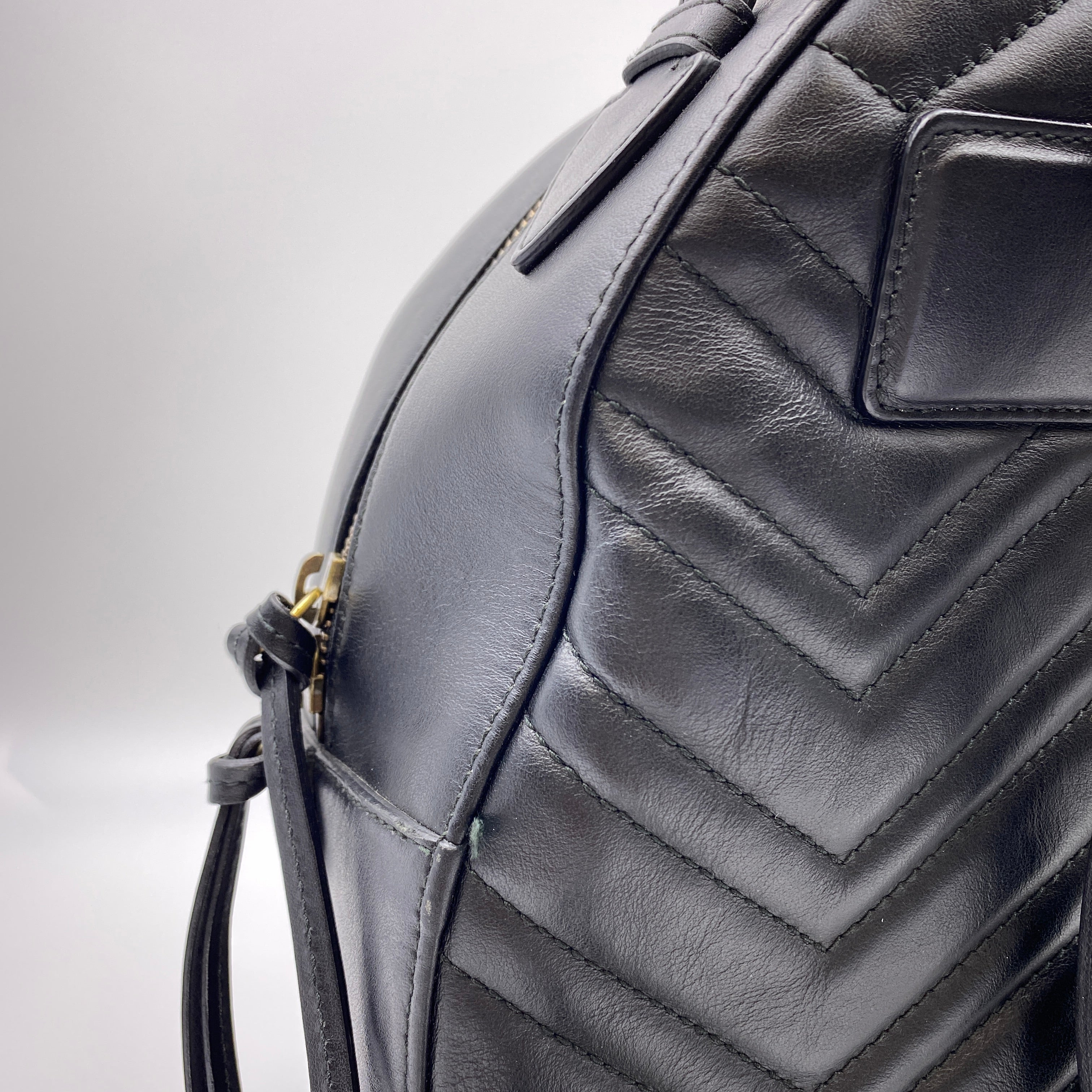 【送料無料】_ GUCCI_(グッチ)_GGマーモント キルティングレザー_ バックパック476671_中古品
