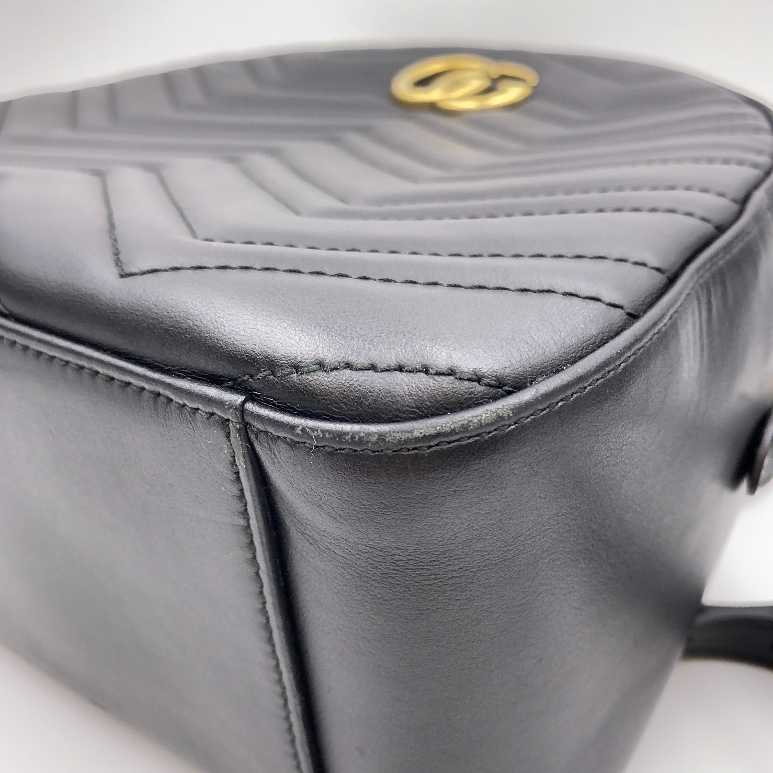 【送料無料】_ GUCCI_(グッチ)_GGマーモント キルティングレザー_ バックパック476671_中古品