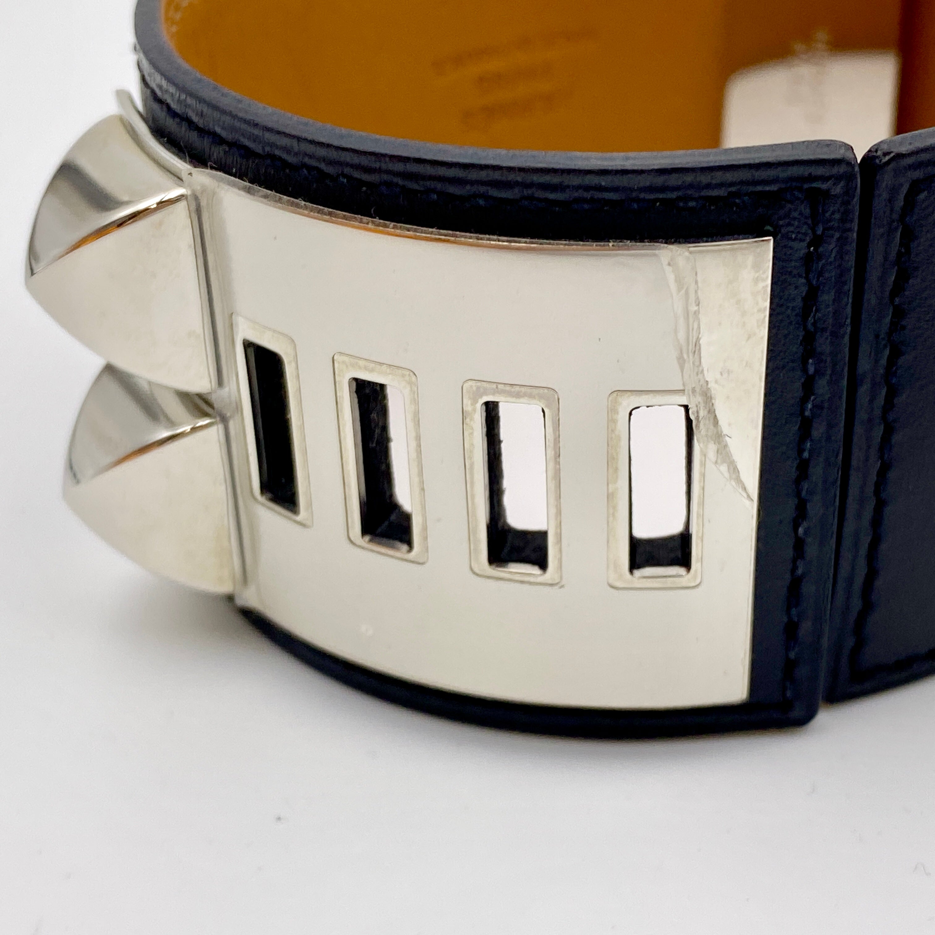 【送料無料】_ HERMES_(エルメス))_コリエドシアン _レザーブレスレット_□R刻印/Sサイズ_中古品