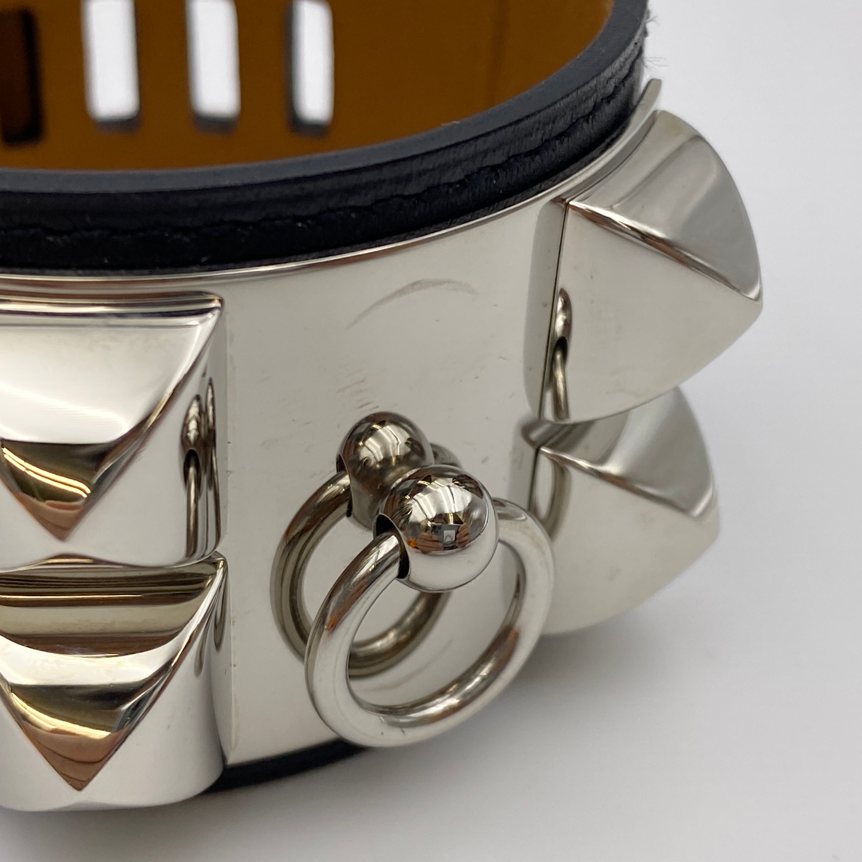 【送料無料】_ HERMES_(エルメス))_コリエドシアン _レザーブレスレット_□R刻印/Sサイズ_中古品