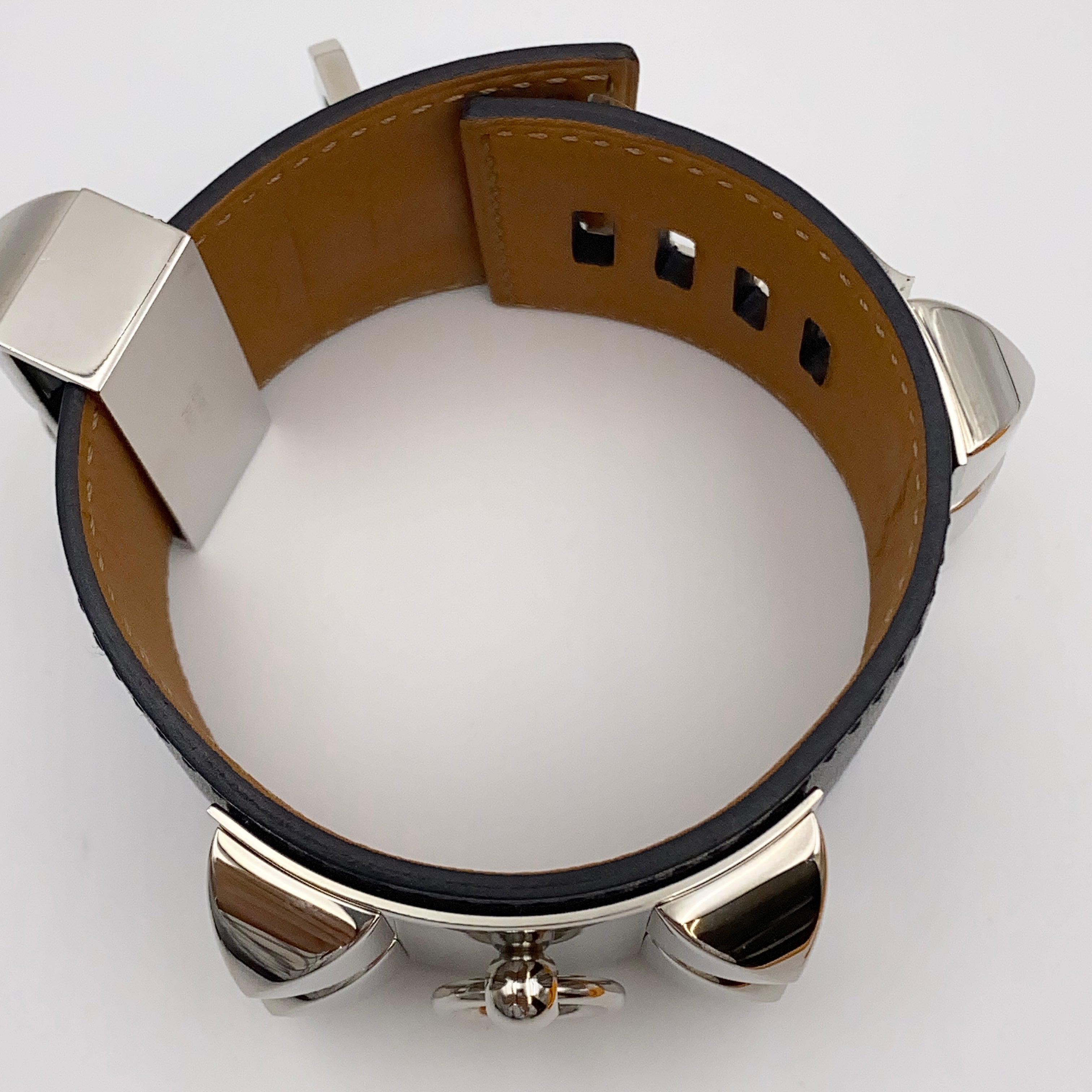 【送料無料】_ HERMES_(エルメス))_コリエドシアン _レザーブレスレット_□R刻印/Sサイズ_中古品