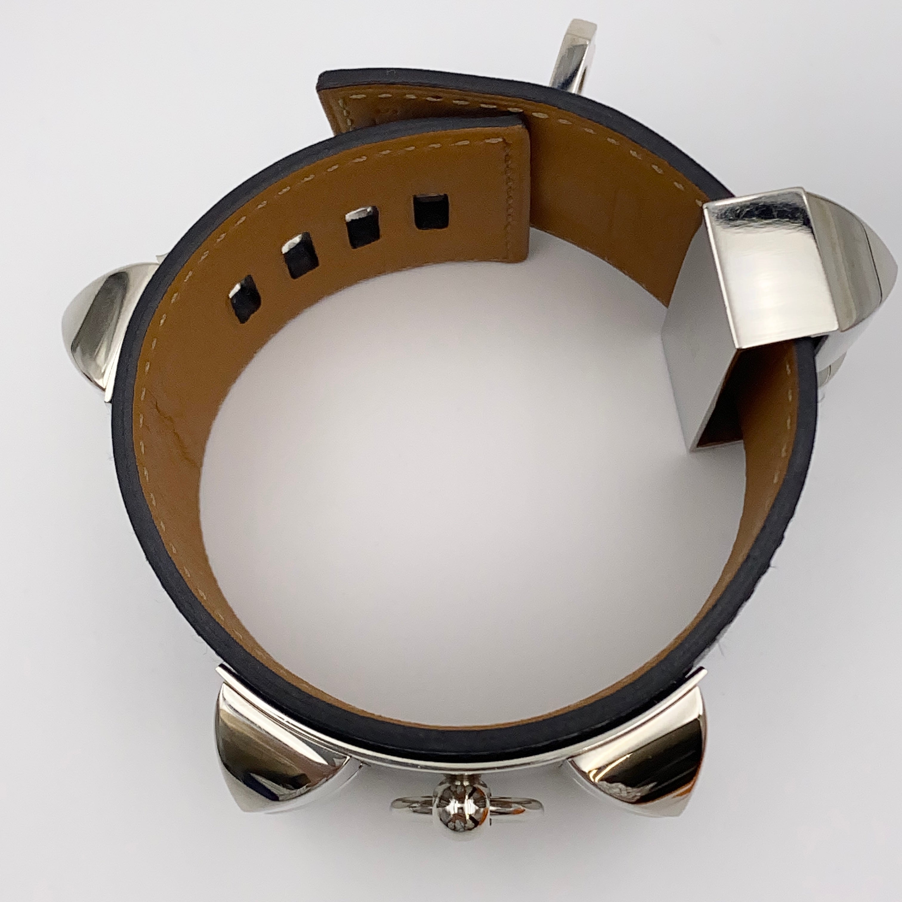 【送料無料】_ HERMES_(エルメス))_コリエドシアン _レザーブレスレット_□R刻印/Sサイズ_中古品