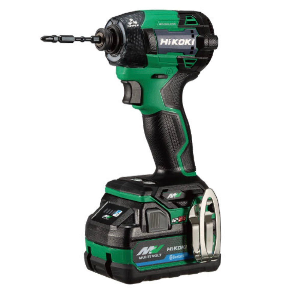 【送料無料】_ HiKOKI_(ハイコーキ)_コードレスインパクトドライバ _WH36DD 2XHLSZ_ アグレッシブグリーン _36Vバッテリ2個/充電器付き _未使用品