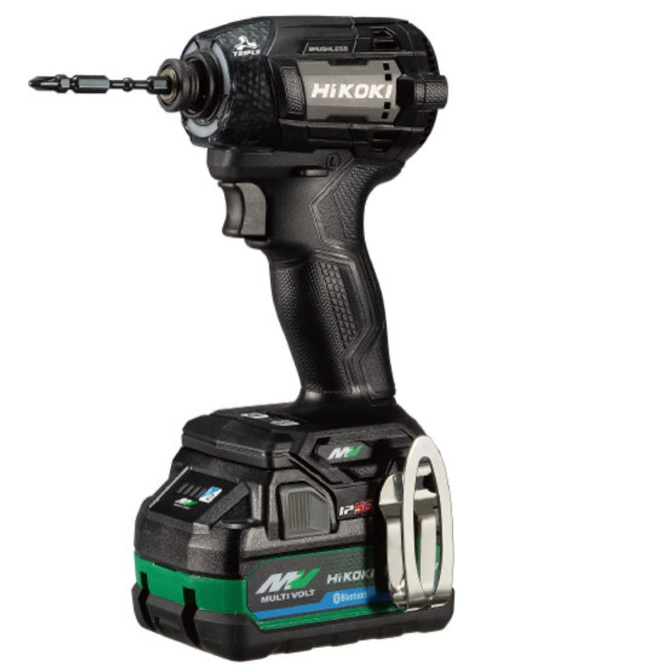 【送料無料】_ HiKOKI_(ハイコーキ)_コードレスインパクトドライバ _WH36DD 2XHBSZ_ ストロングブラック _36Vバッテリ2個/充電器付き _未使用品