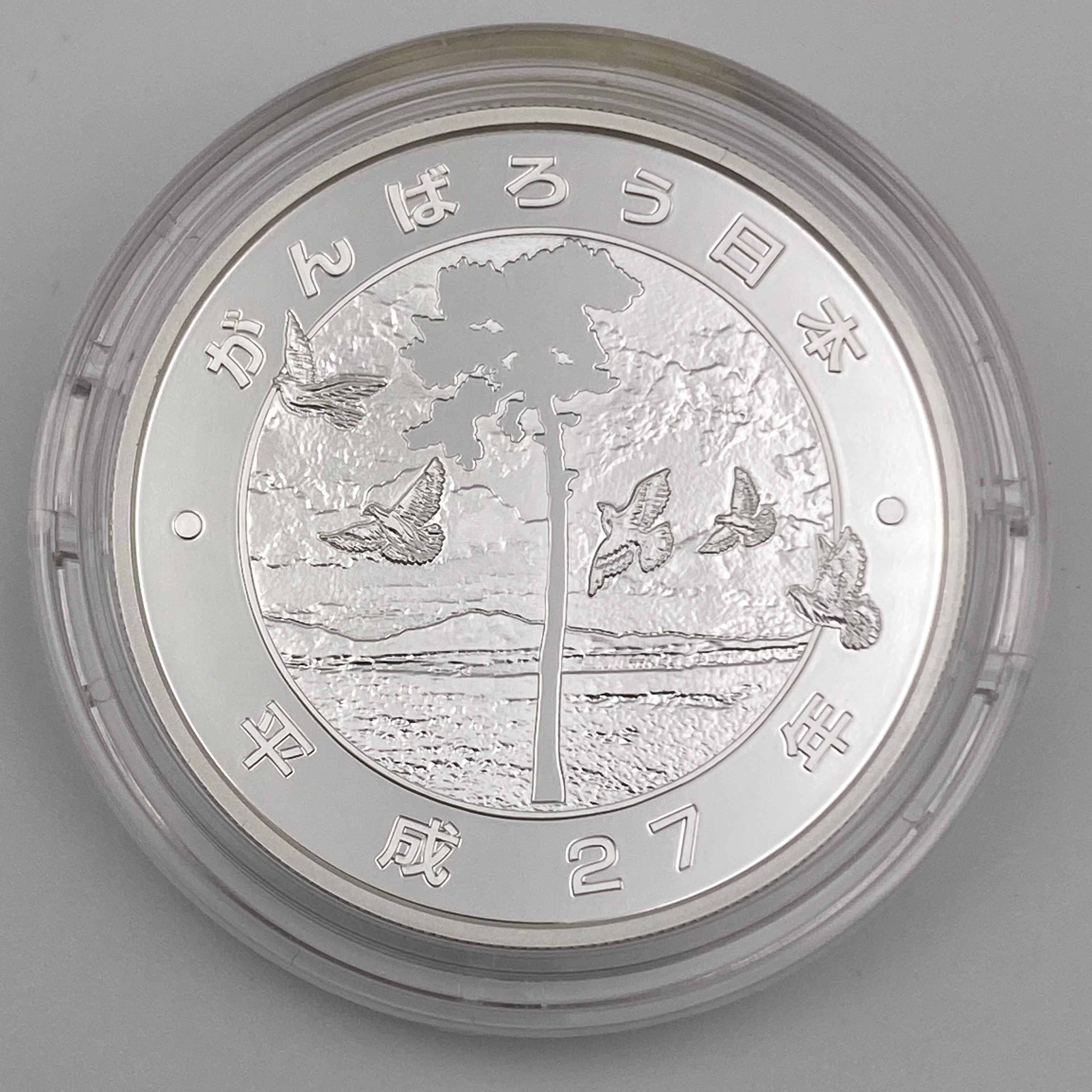 東日本大震災復興事業記念_1000円銀貨(第3次)_「日本を応援する少年」_未使用品