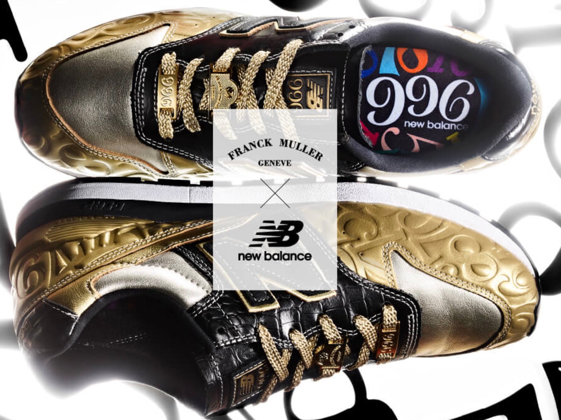 New Balance _ニューバランス×フランク ミュラー _CM996 FMG(ゴールド) _996シリーズスニーカー(28cm)_未使用品