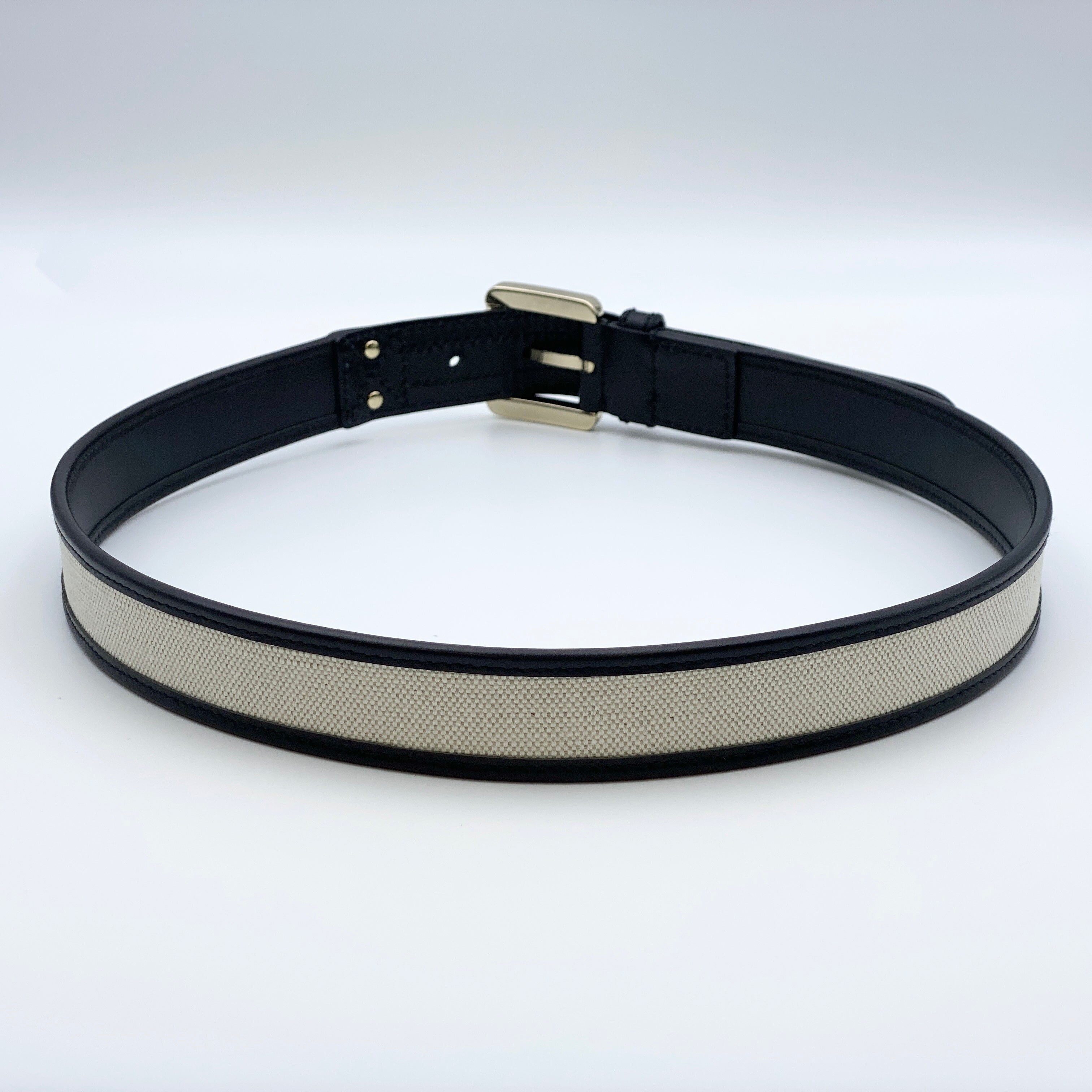 【送料無料】_ GUCCI _(グッチ)_レディス用キャンバスベルト_141742.0959サイズ(80/32)_中古品