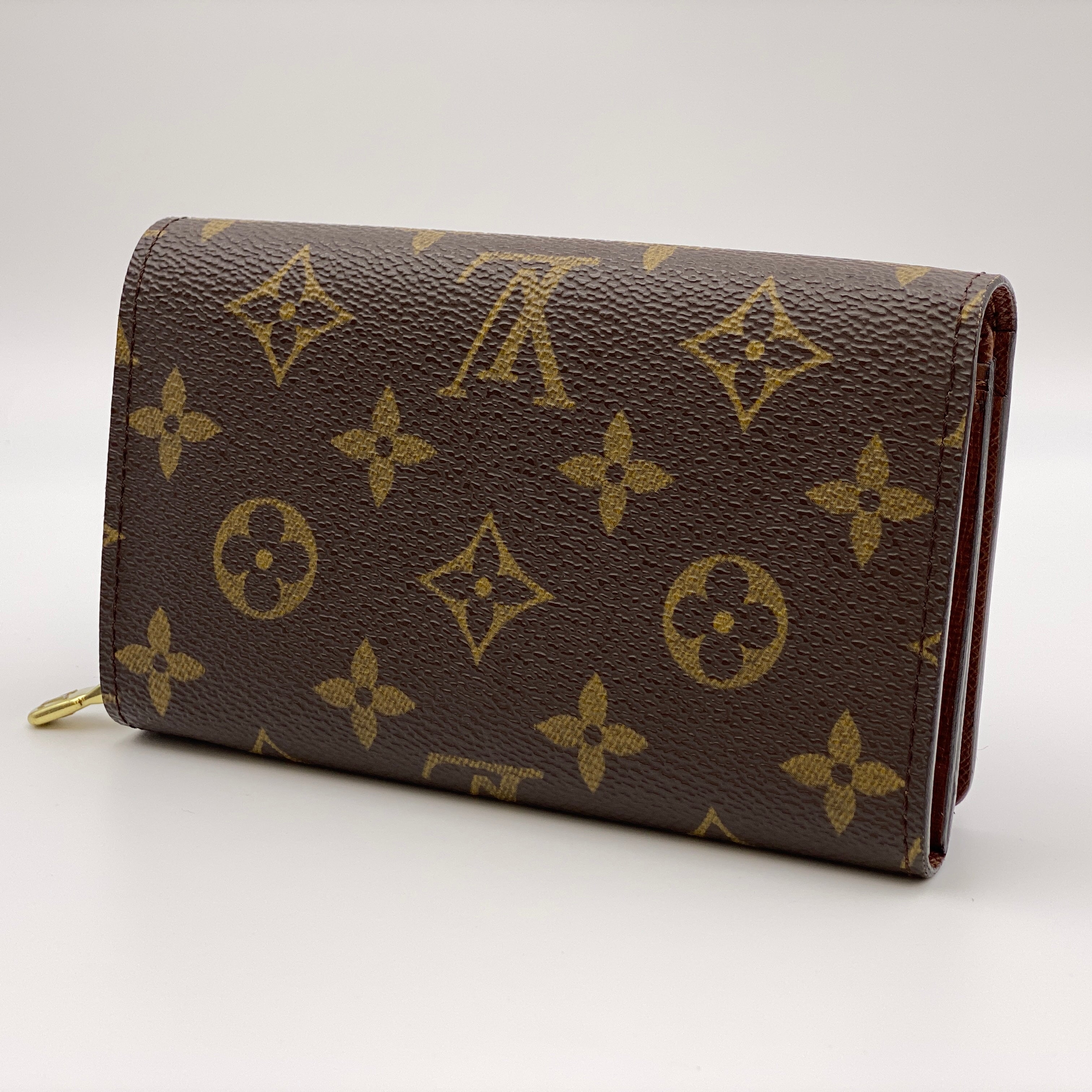 【送料無料】_ LOUIS VUITTON_(ルイヴィトン)_モノグラム財布_ポルトモネ・ビエ トレゾール_M61730_中古品