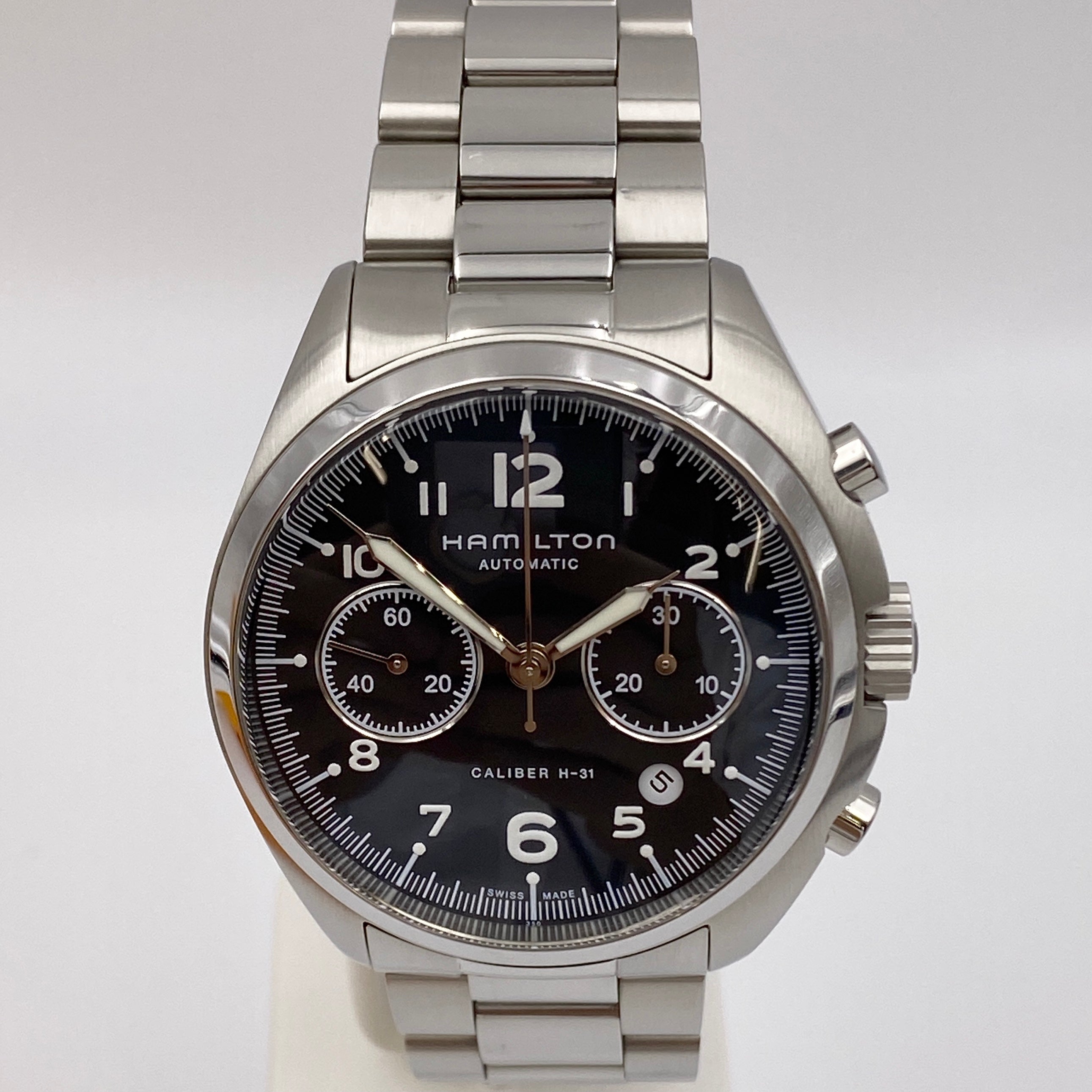 【送料無料】_ HAMILTON_(ハミルトン)_カーキ アビエーション _PILOT PIONEER AUTO CHRONO _H76416135_中古品
