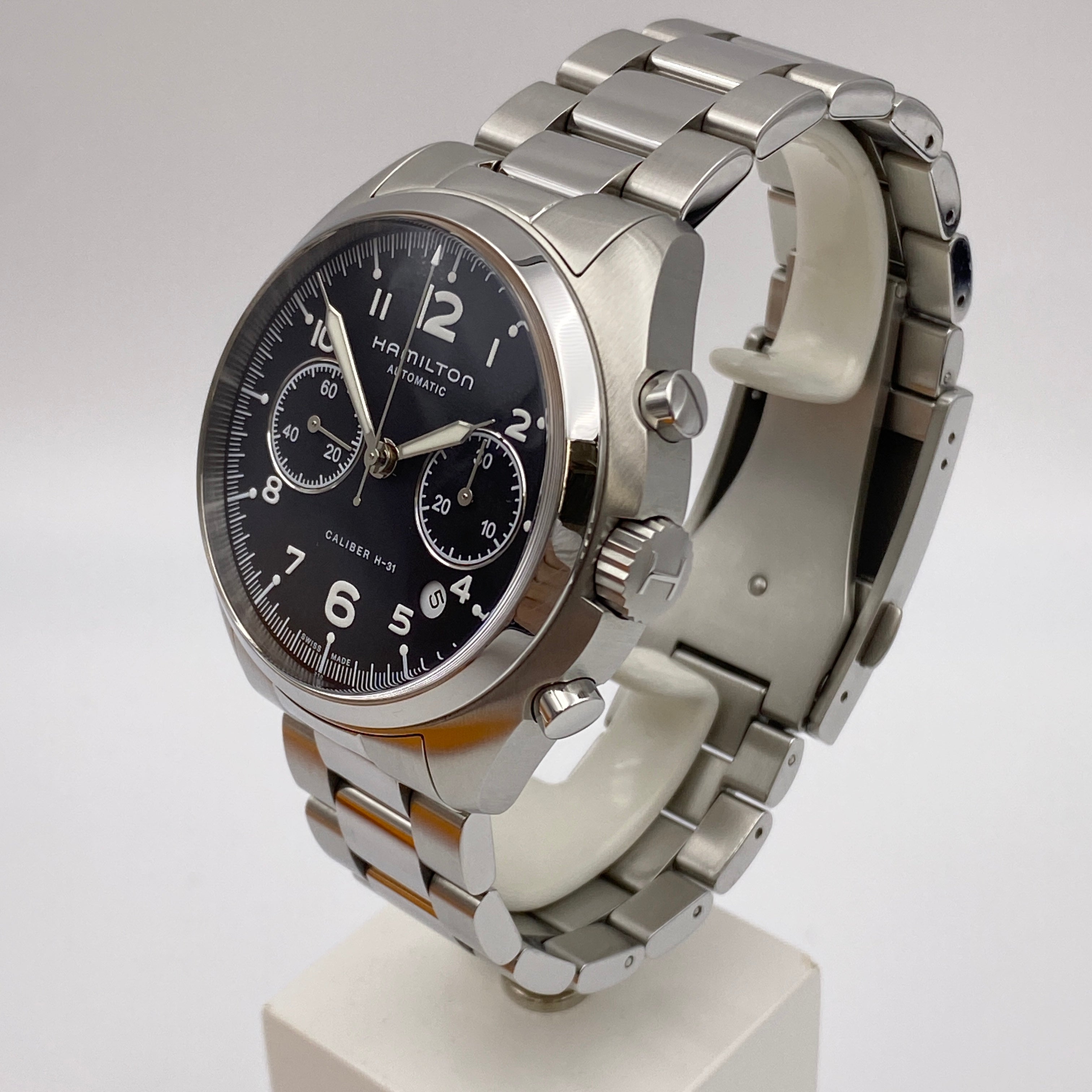 【送料無料】_ HAMILTON_(ハミルトン)_カーキ アビエーション _PILOT PIONEER AUTO CHRONO _H76416135_中古品