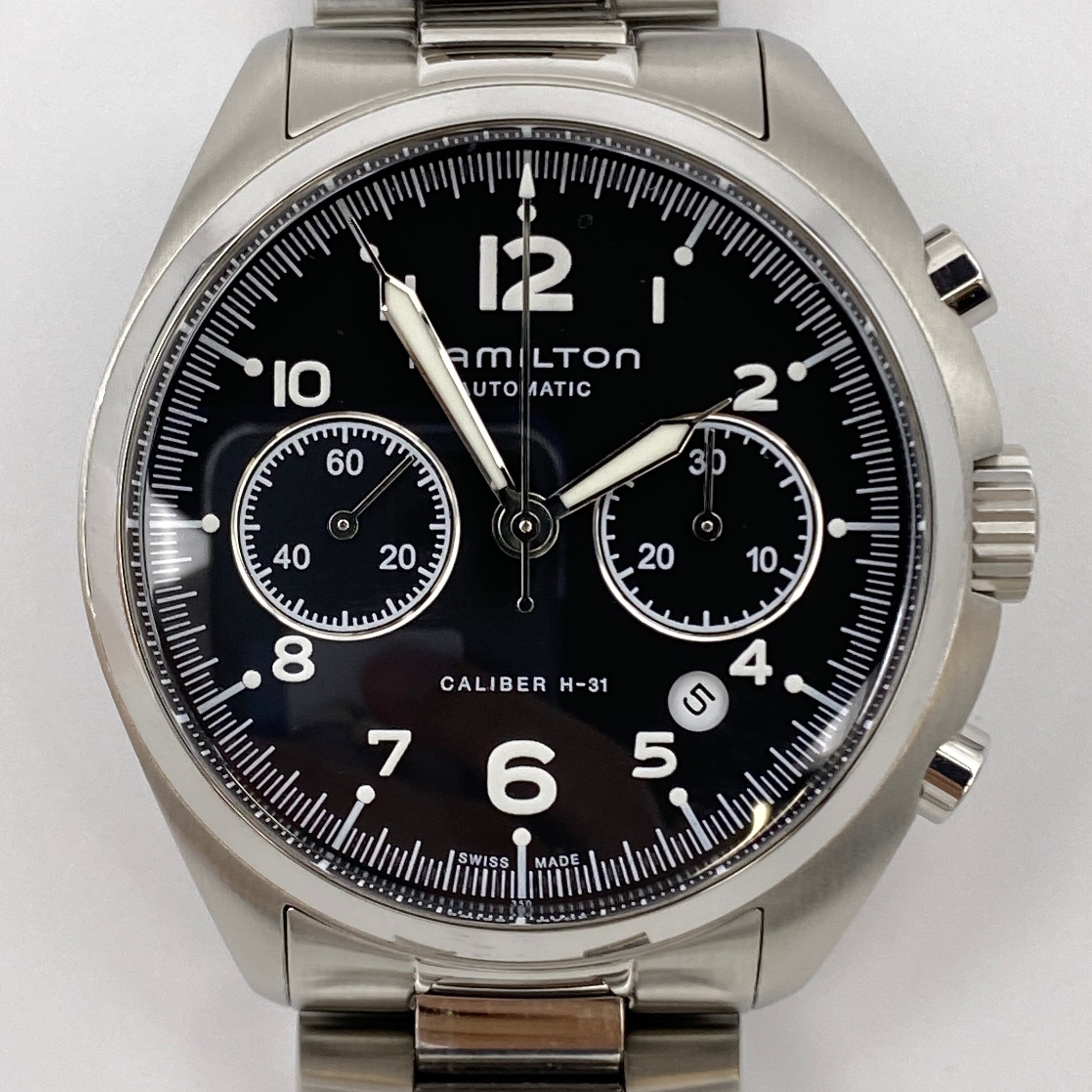 【送料無料】_ HAMILTON_(ハミルトン)_カーキ アビエーション _PILOT PIONEER AUTO CHRONO _H76416135_中古品