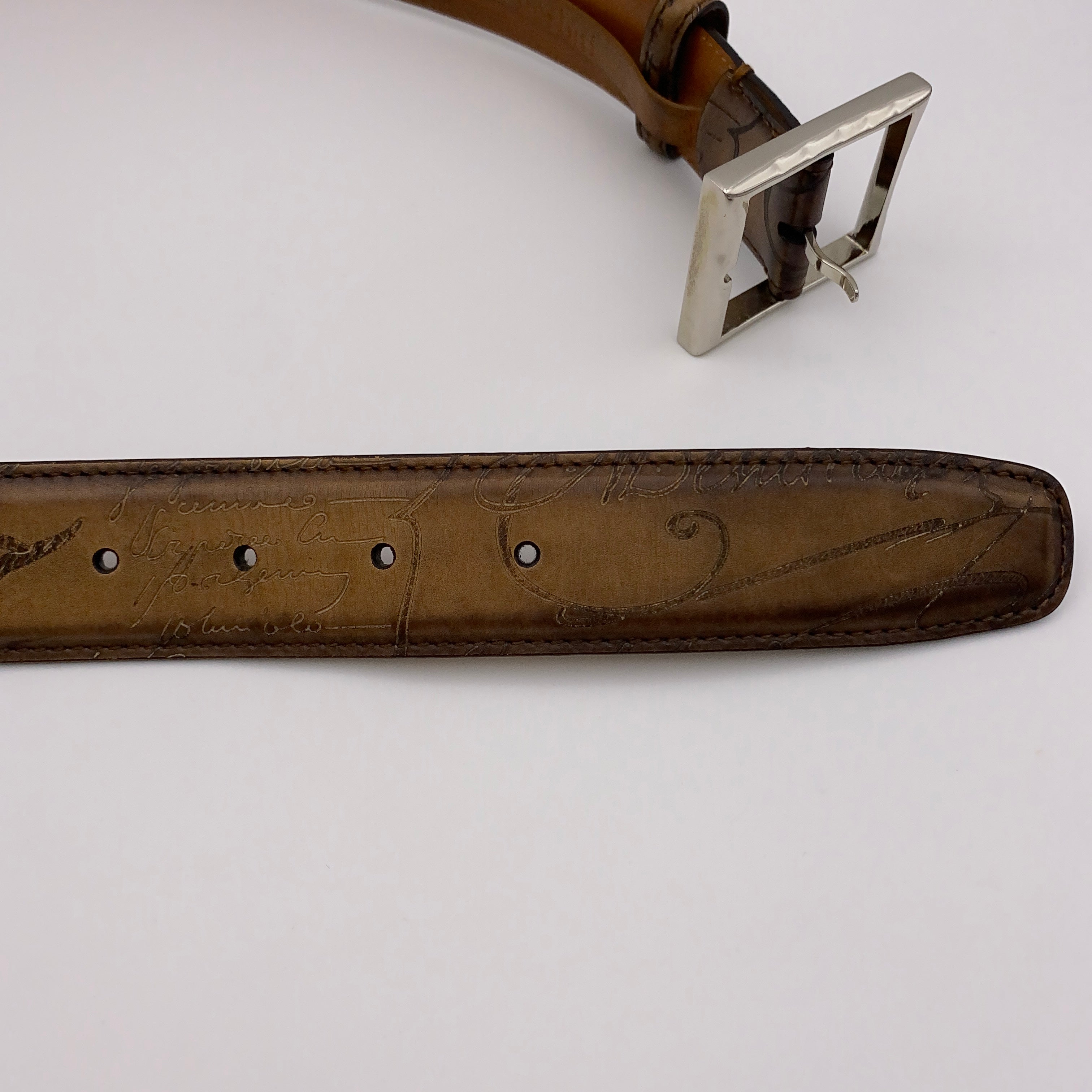 Berluti_(ベルルッティ)_クラシックレザーベルト35㎜_36in/90cm_中古品