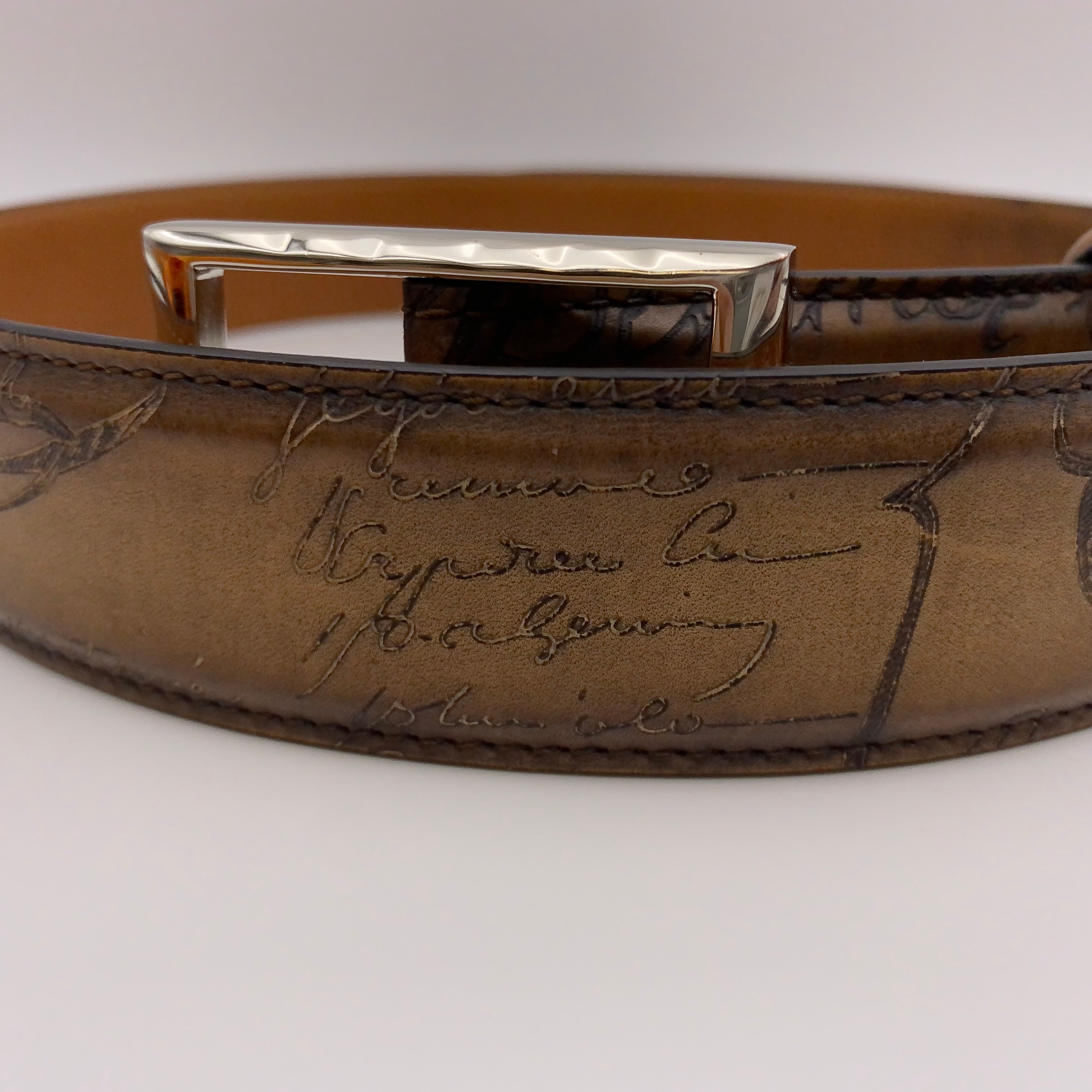 Berluti_(ベルルッティ)_クラシックレザーベルト35㎜_36in/90cm_中古品