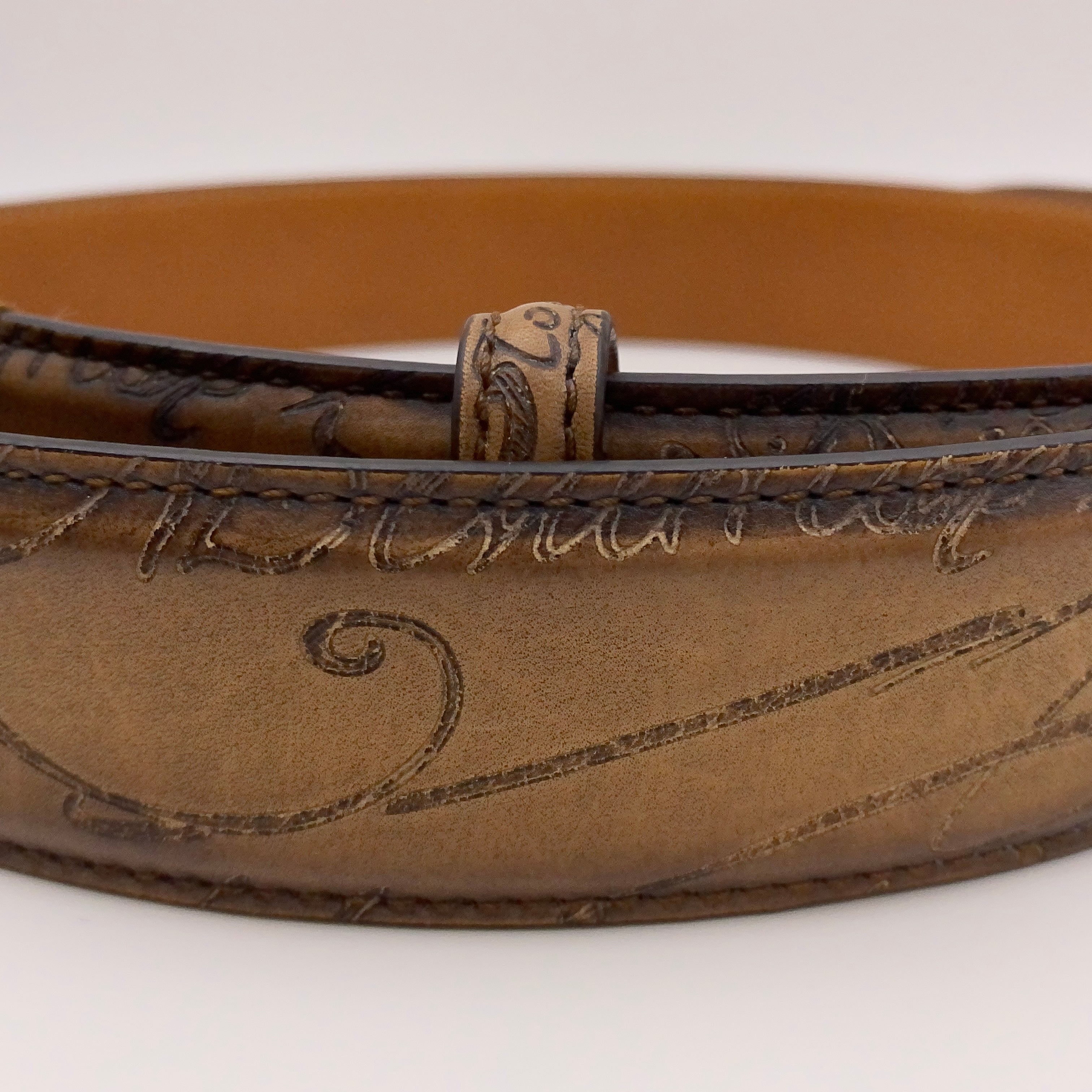 Berluti_(ベルルッティ)_クラシックレザーベルト35㎜_36in/90cm_中古品