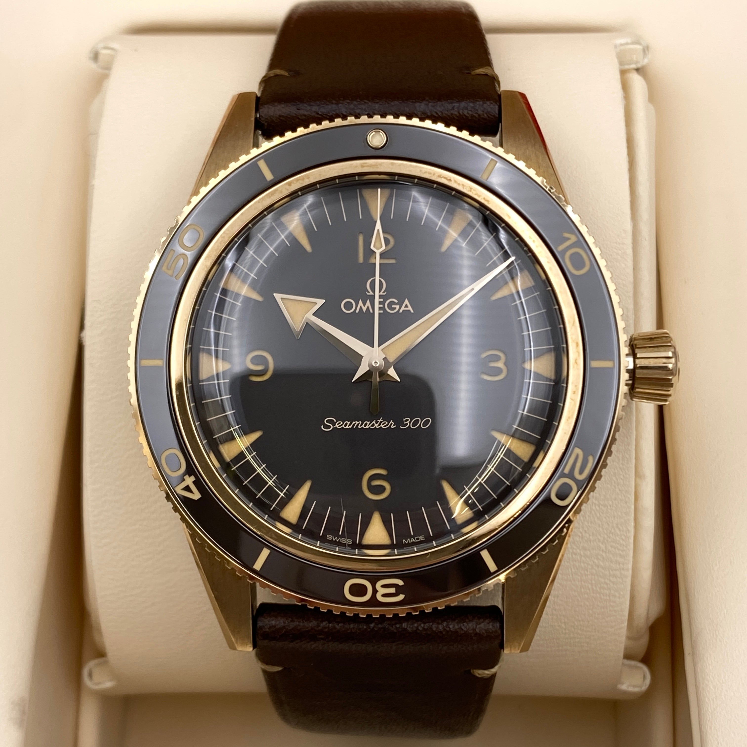 【送料無料】_ OMEGA_(オメガ)_シーマスター 300 _マスター クロノメーター _234.92.41.21.10.00_中古品