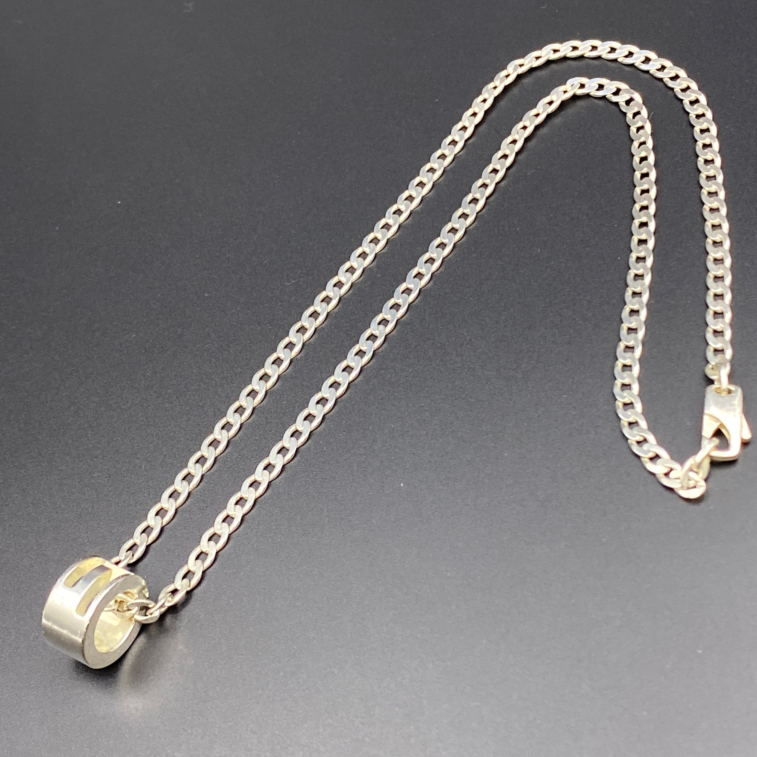 GUCCI_(グッチ)_Gリングペンダント ネックレス_SV925 _中古品