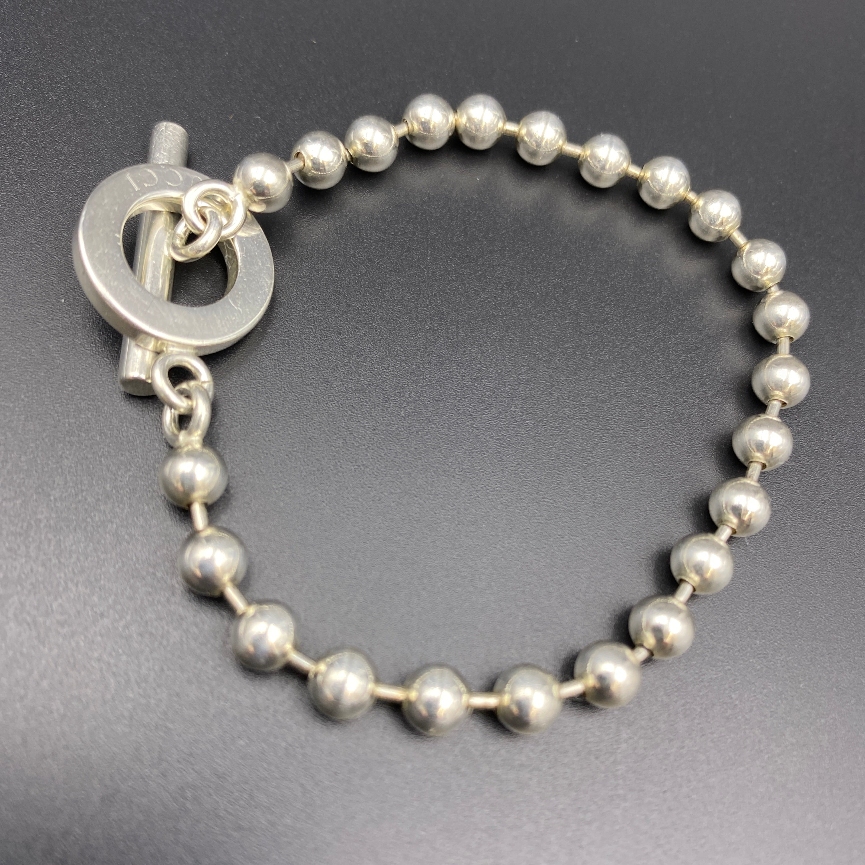 【送料無料】_ GUCCI_(グッチ)_ボールチェーンブレスレット _SV925 _中古品