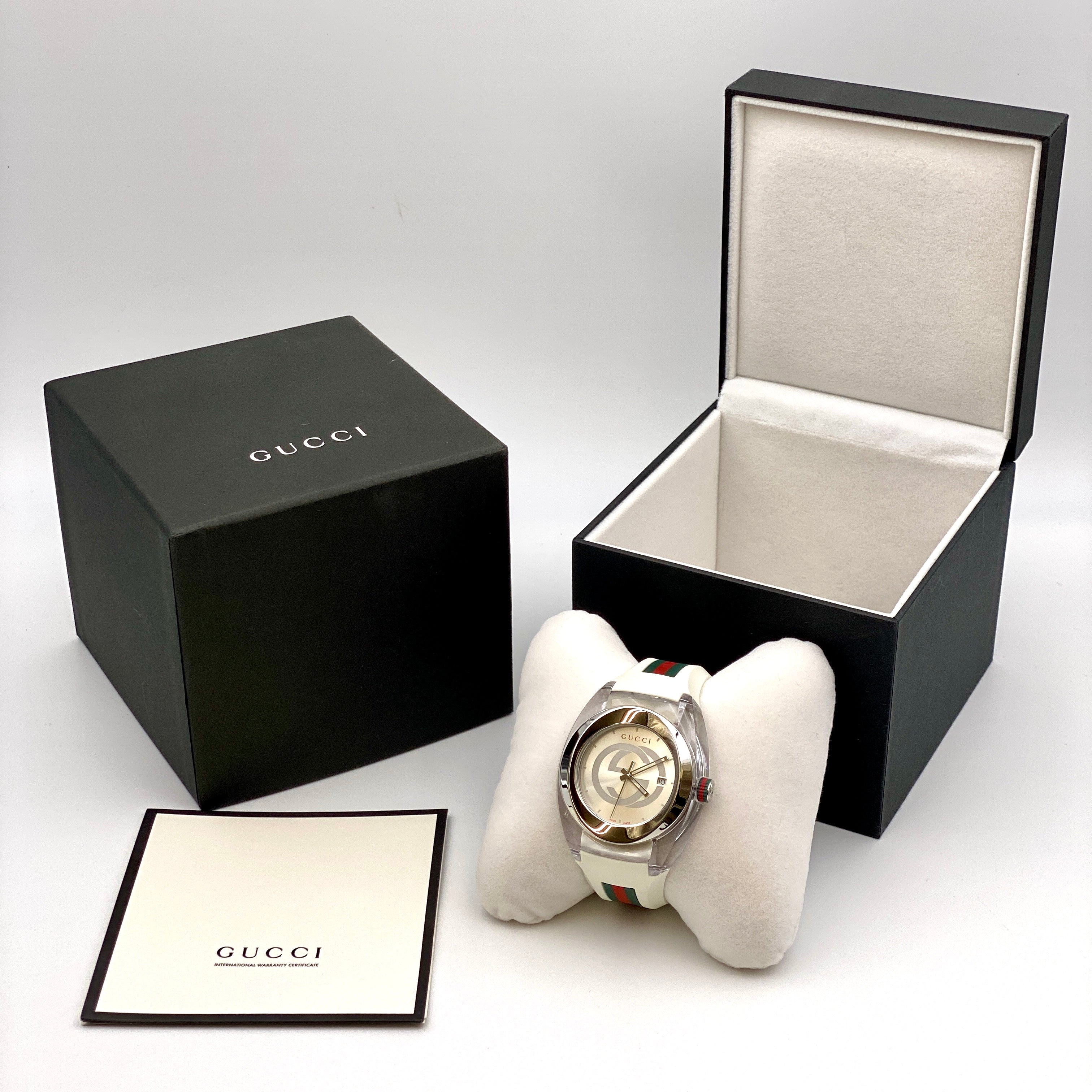 【送料無料】_GUCCI_(グッチ)_SYNC シンク_YA137102A_QZ 腕時計_中古品