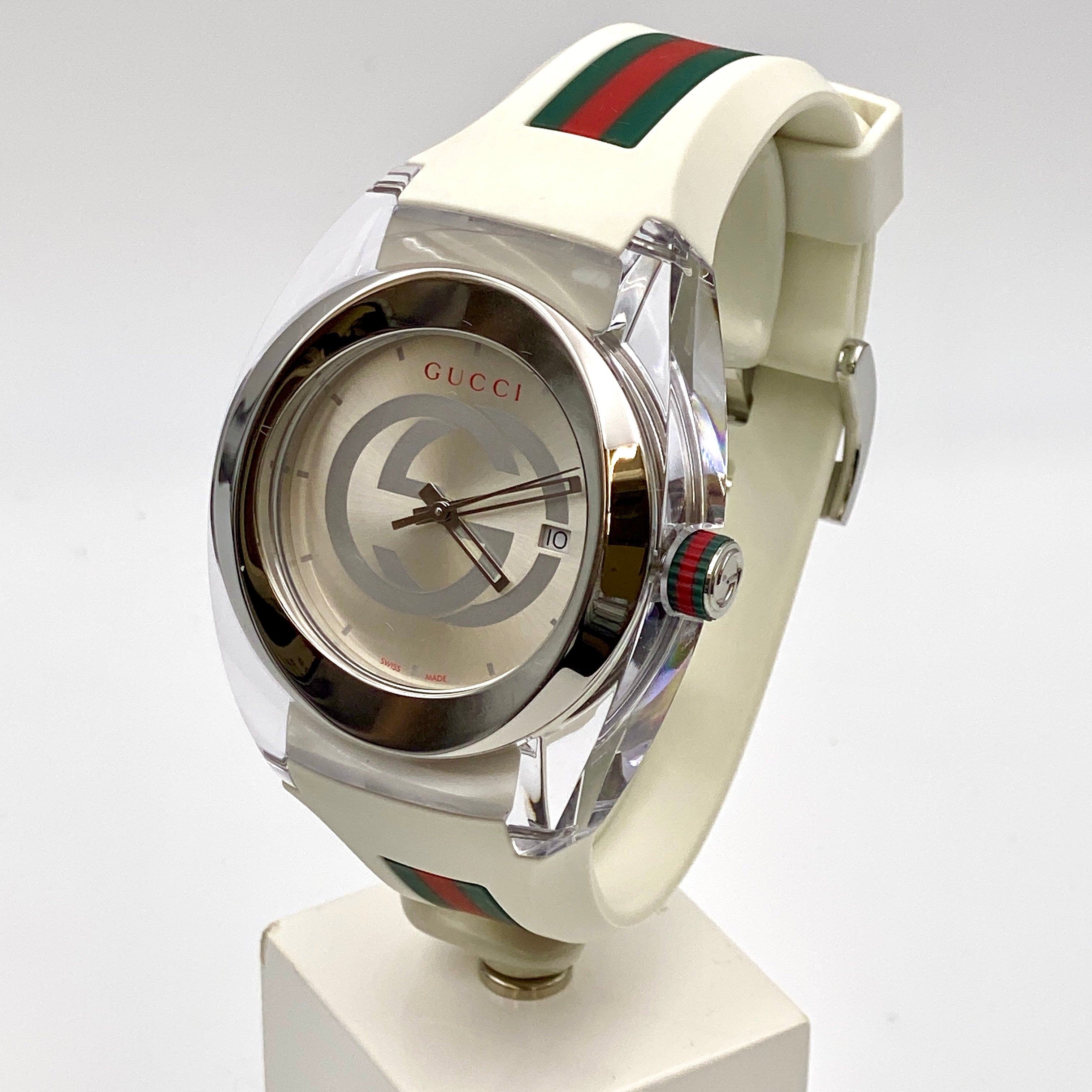 【送料無料】_GUCCI_(グッチ)_SYNC シンク_YA137102A_QZ 腕時計_中古品