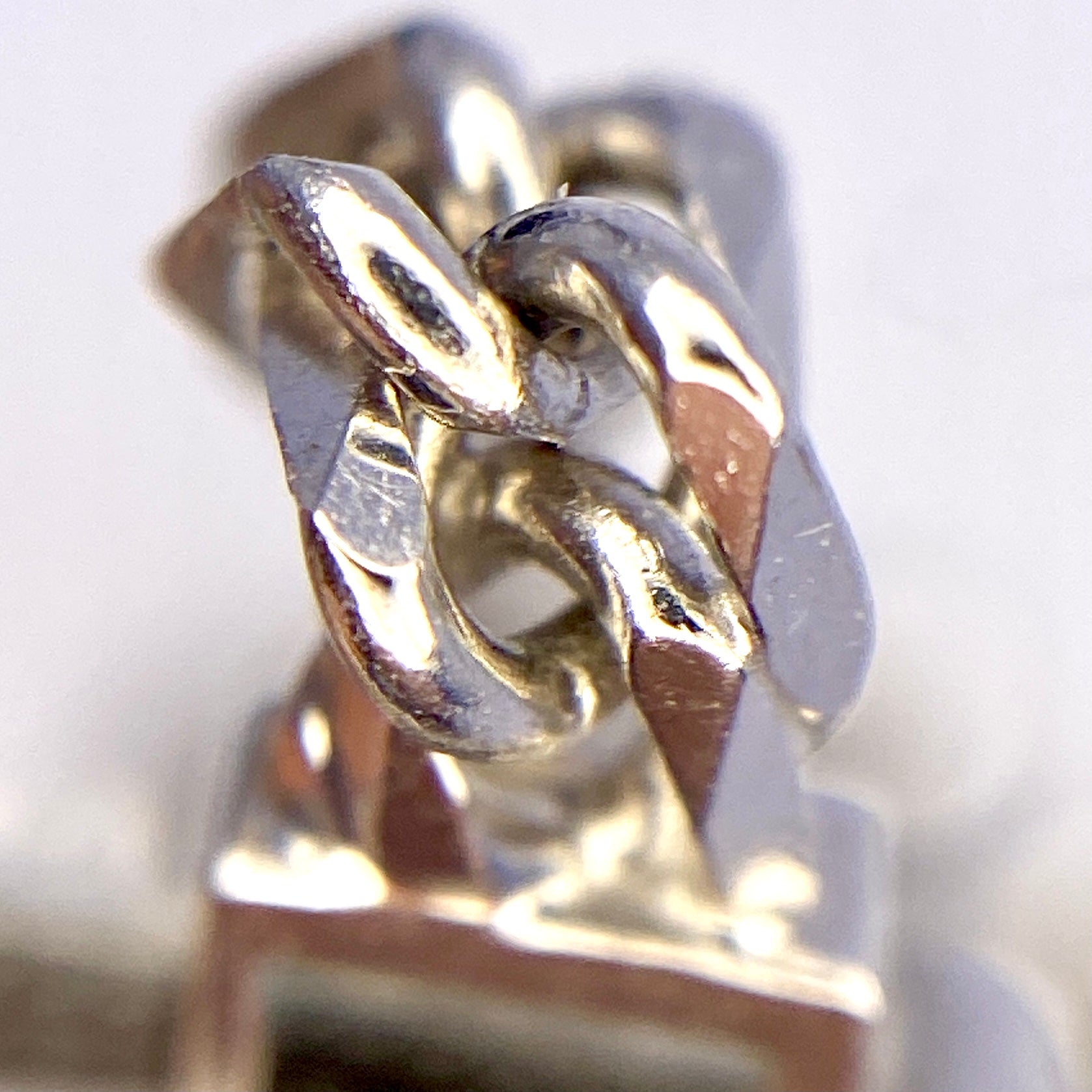 【送料無料】_ ノンブランド _K18WGアンクレット(24cm)_W6面カット10.3g_ 中古品