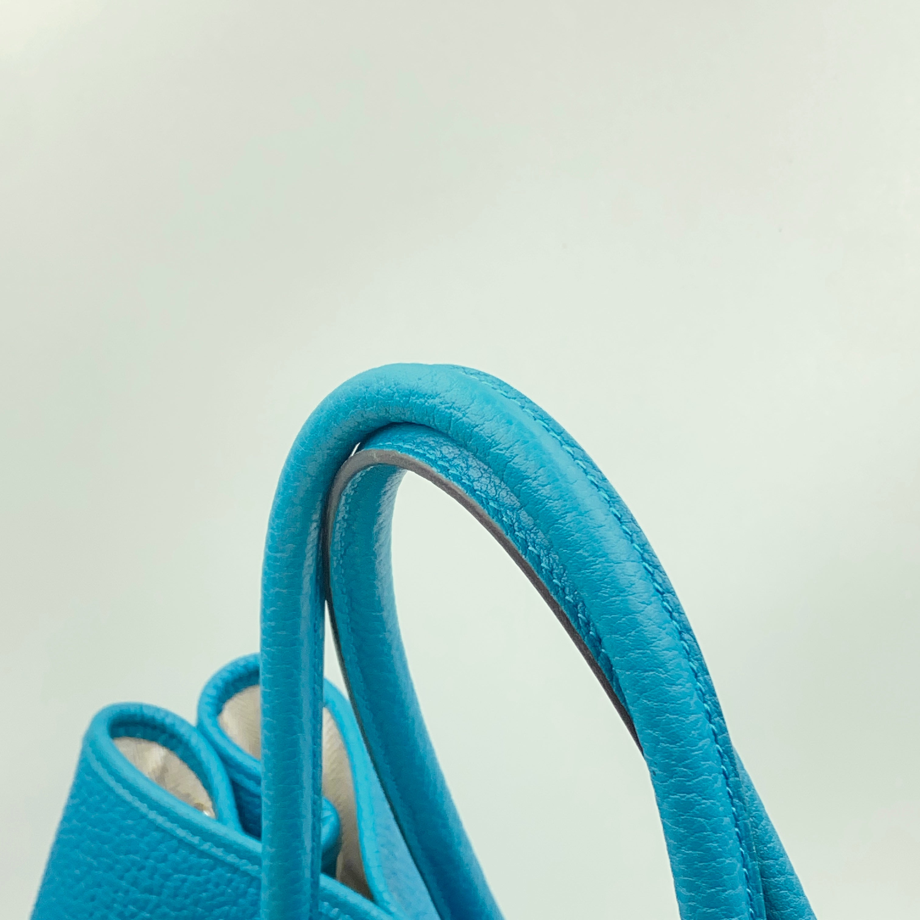 【送料無料】_ HERMES_(エルメス)_ガーデンパーティPM _ネゴンダ/シルバー金具_Z刻印/ブルー系 _中古品