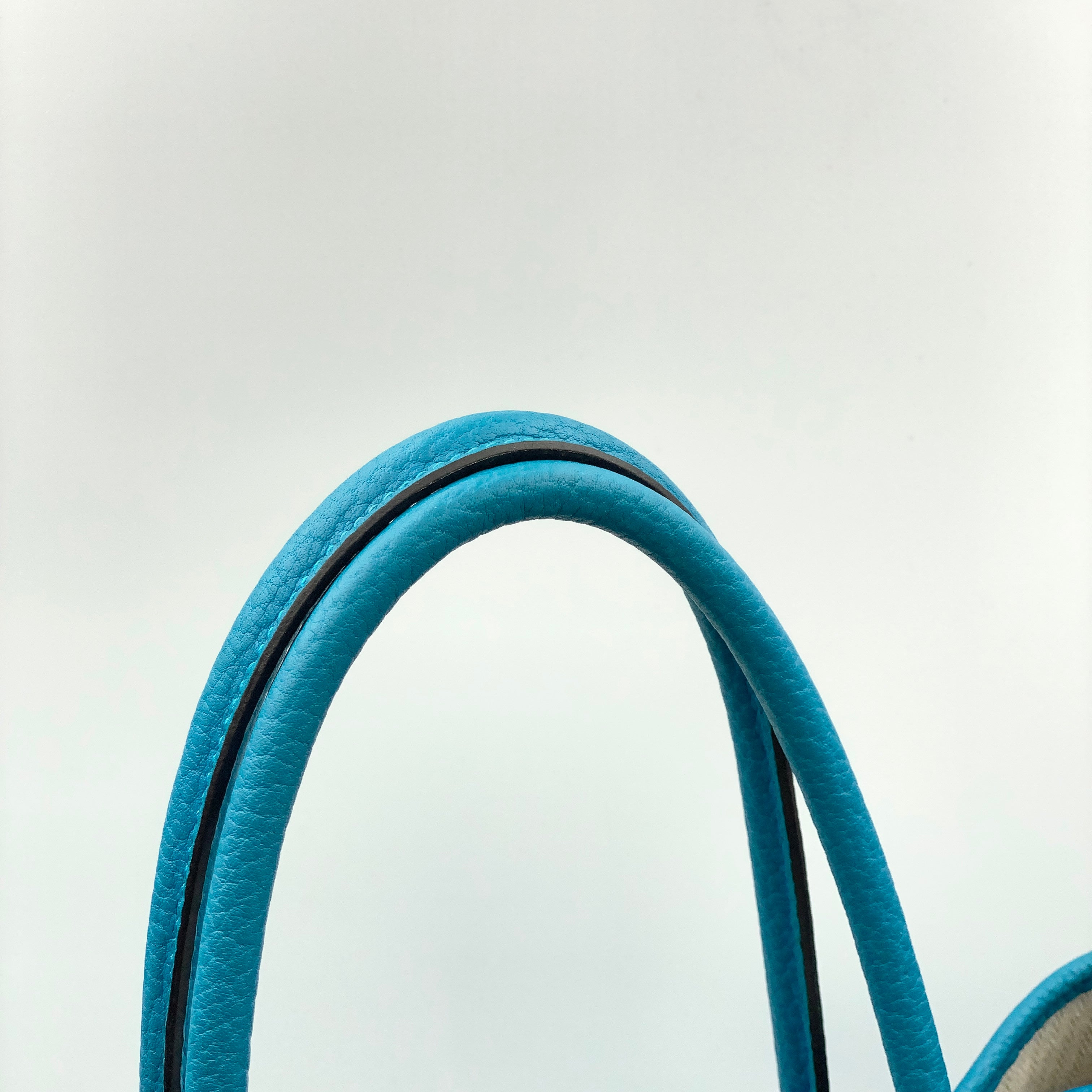 【送料無料】_ HERMES_(エルメス)_ガーデンパーティPM _ネゴンダ/シルバー金具_Z刻印/ブルー系 _中古品