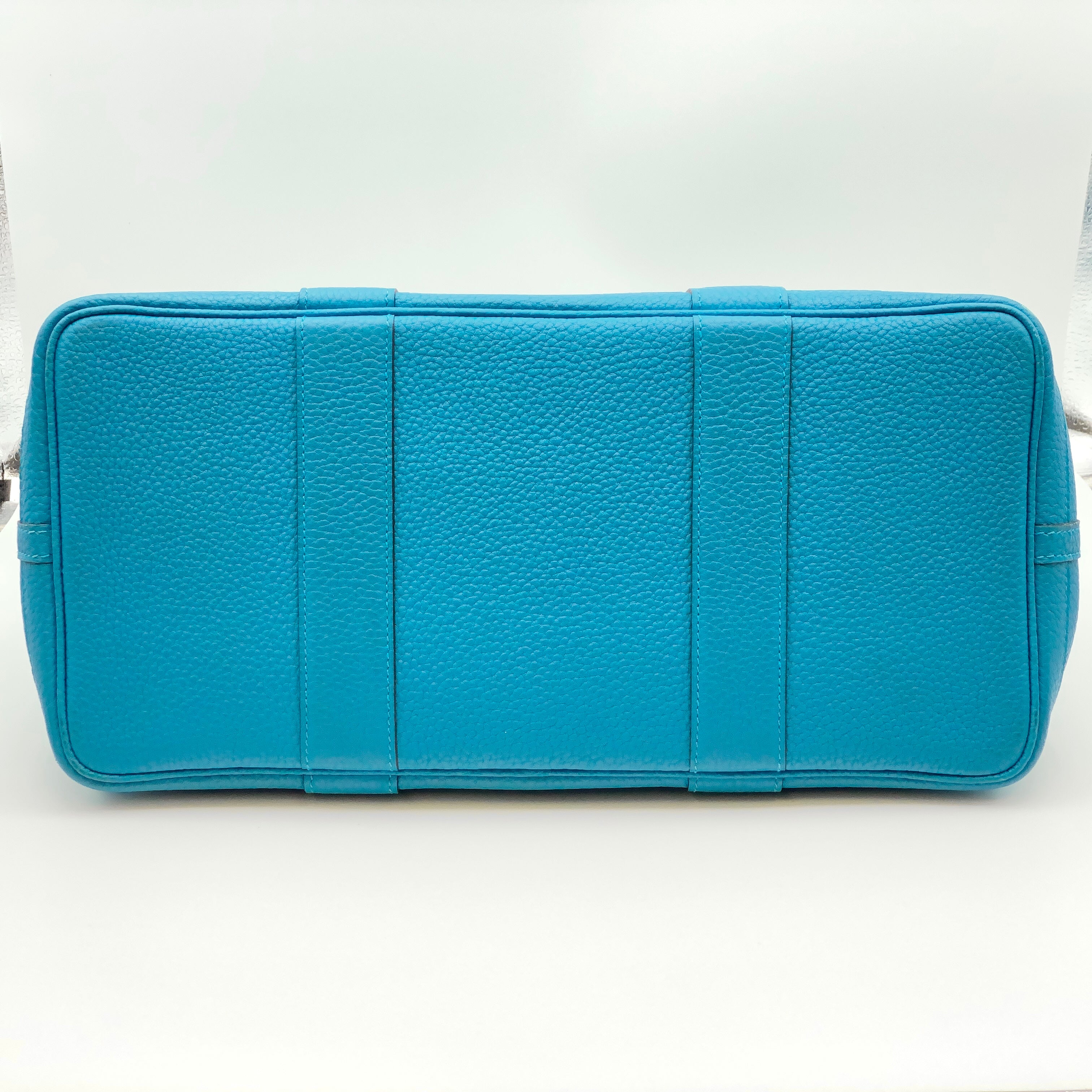 【送料無料】_ HERMES_(エルメス)_ガーデンパーティPM _ネゴンダ/シルバー金具_Z刻印/ブルー系 _中古品