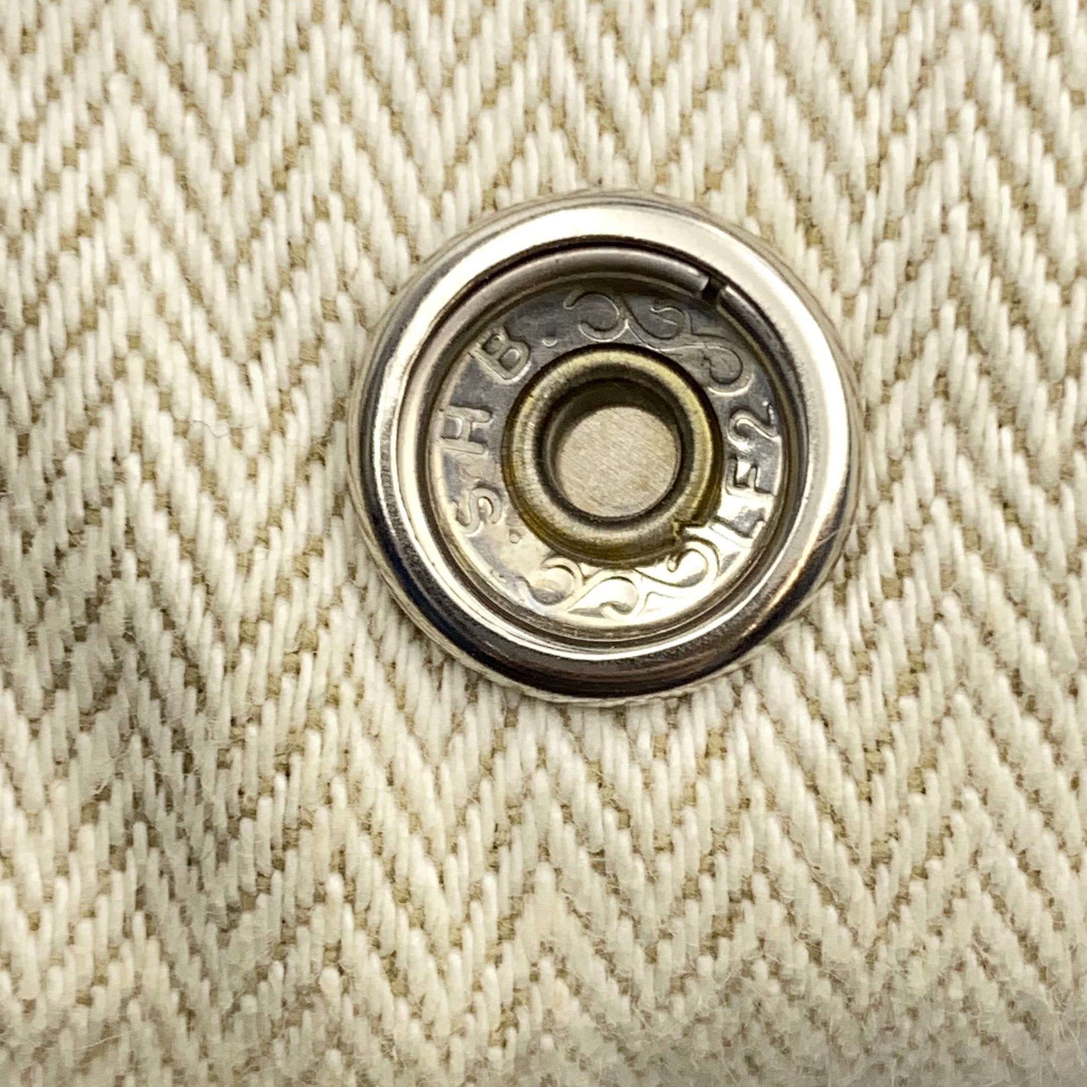 【送料無料】_ HERMES_(エルメス)_ガーデンパーティPM _ネゴンダ/シルバー金具_Z刻印/ブルー系 _中古品