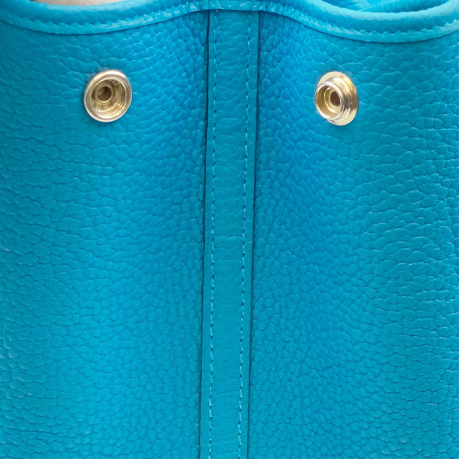 【送料無料】_ HERMES_(エルメス)_ガーデンパーティPM _ネゴンダ/シルバー金具_Z刻印/ブルー系 _中古品