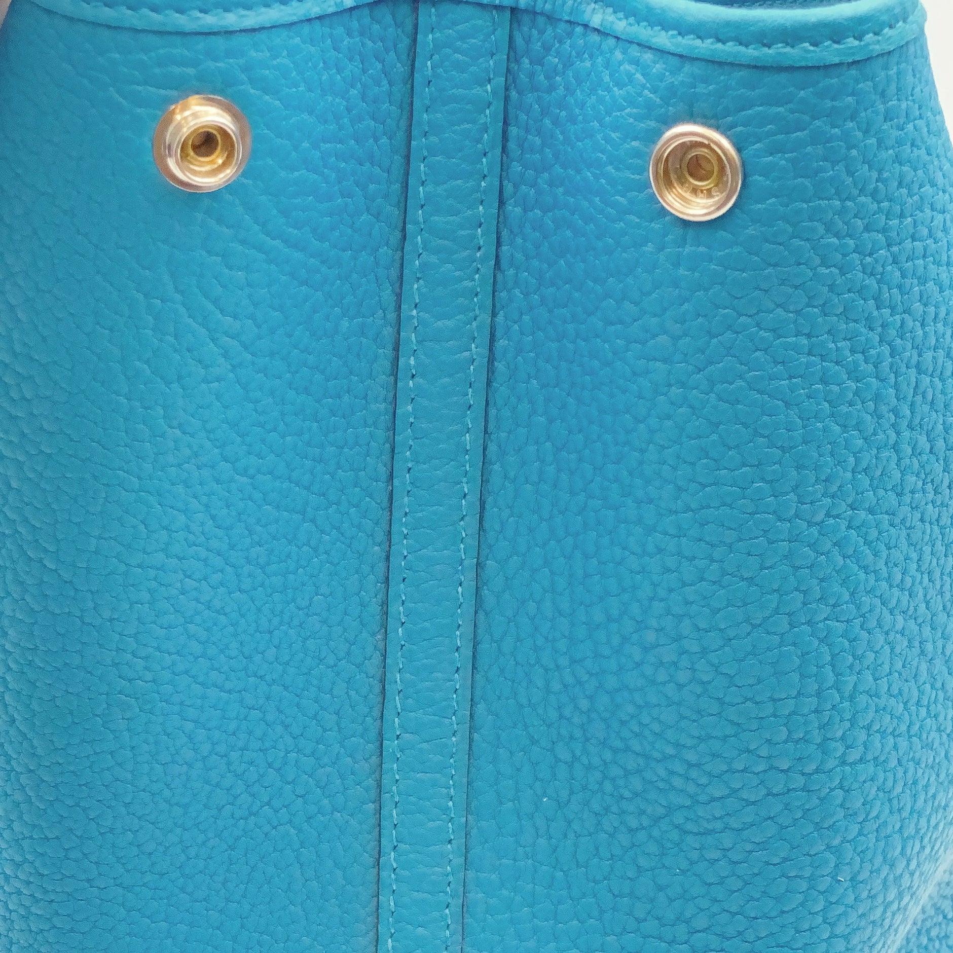 【送料無料】_ HERMES_(エルメス)_ガーデンパーティPM _ネゴンダ/シルバー金具_Z刻印/ブルー系 _中古品