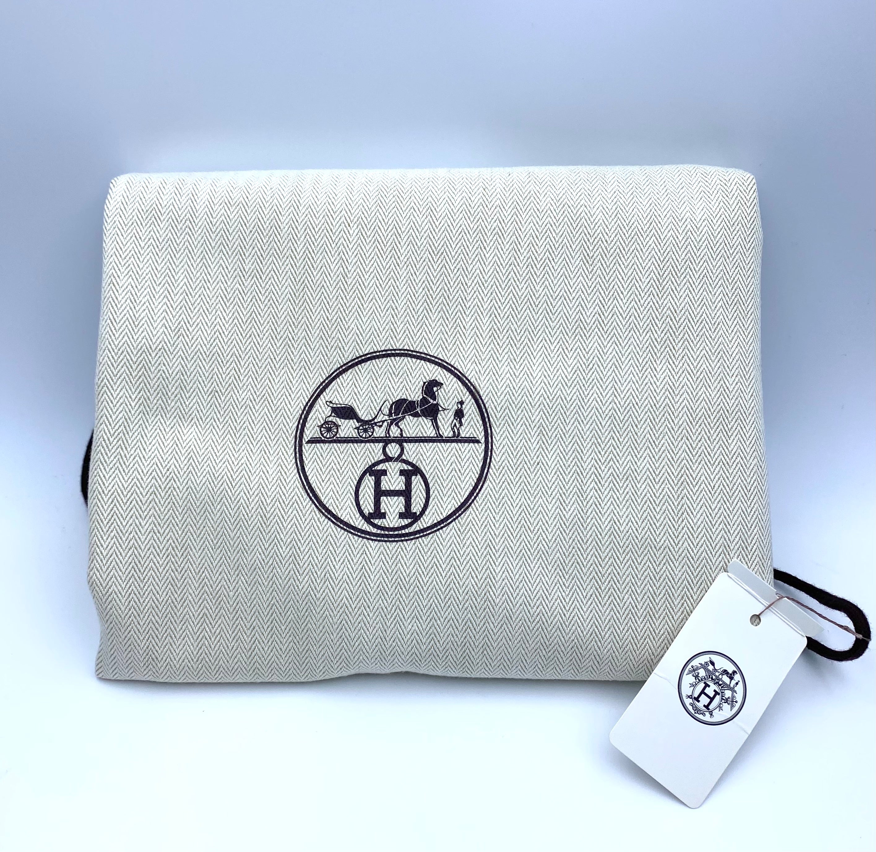 【送料無料】_ HERMES_(エルメス)_ガーデンパーティPM _ネゴンダ/シルバー金具_Z刻印/ブルー系 _中古品