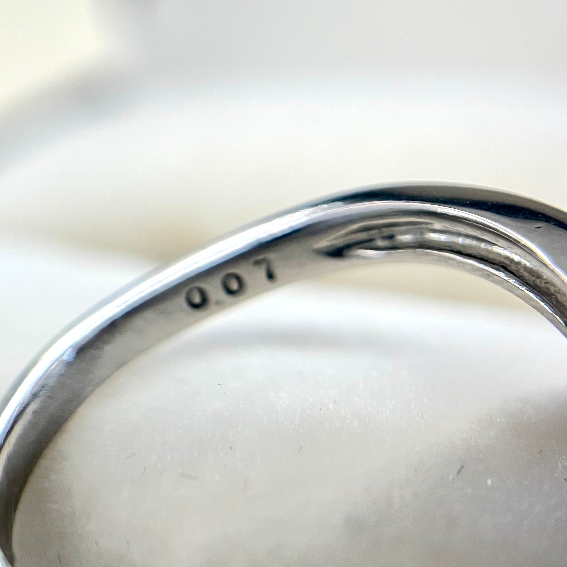 【送料無料】_TASAKI_(田崎)_パール約8.0㎜ FD0.07ct_Pt900リング(指輪) _中古品