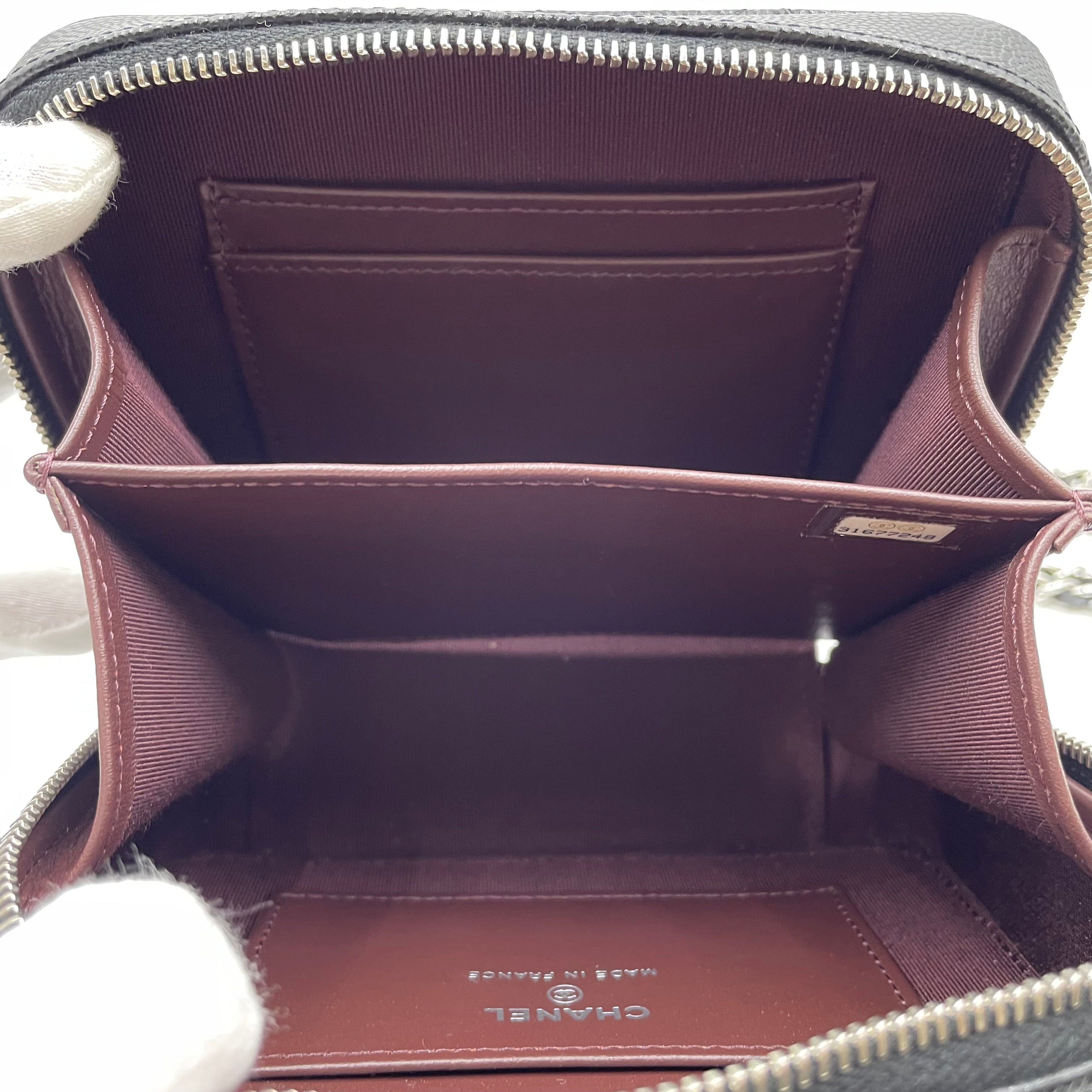 【送料無料】_CHANEL _(シャネル)_ミニマトラッセ チェーンショルダーバッグ_ AP2426 キャビアスキン カメラバッグ_中古品