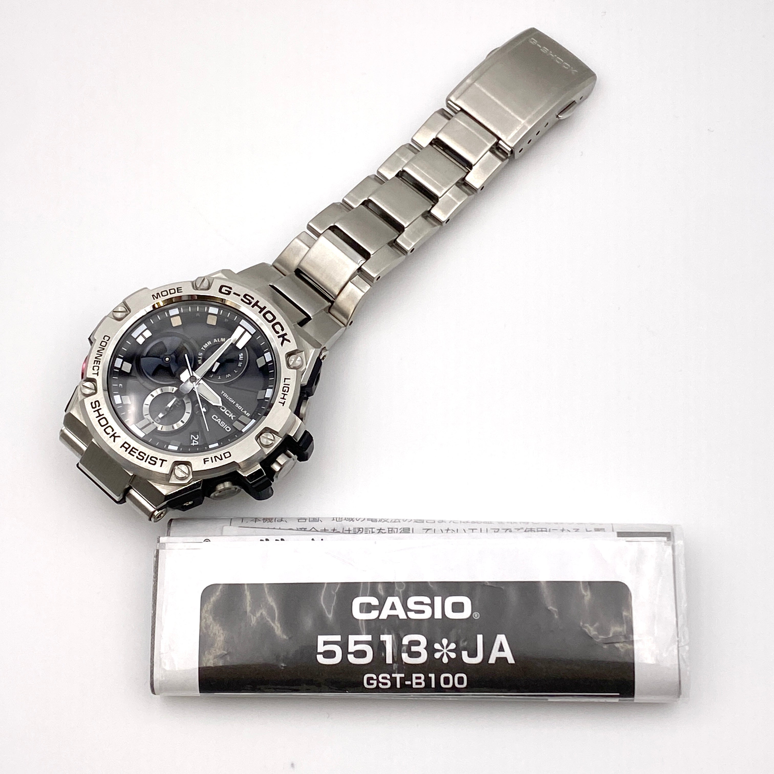 【送料無料】_ CASIO_(カシオ)_G-SHOCK_ GST-B100D-1AJF _中古品