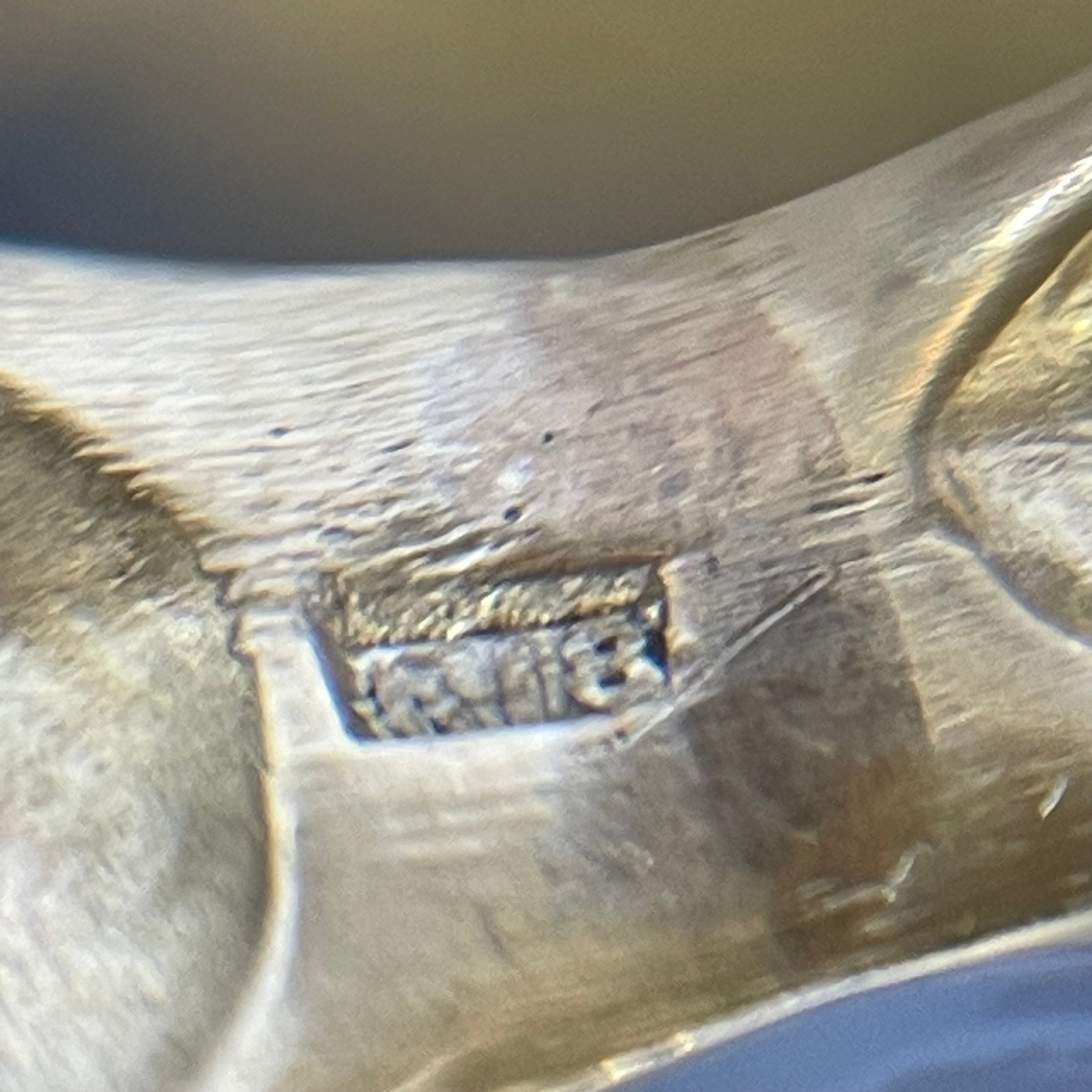 【送料無料】_ノンブランド _クロコダイルモチーフ_K18 リング(指輪)_ダイヤ入り 10.7g_中古品