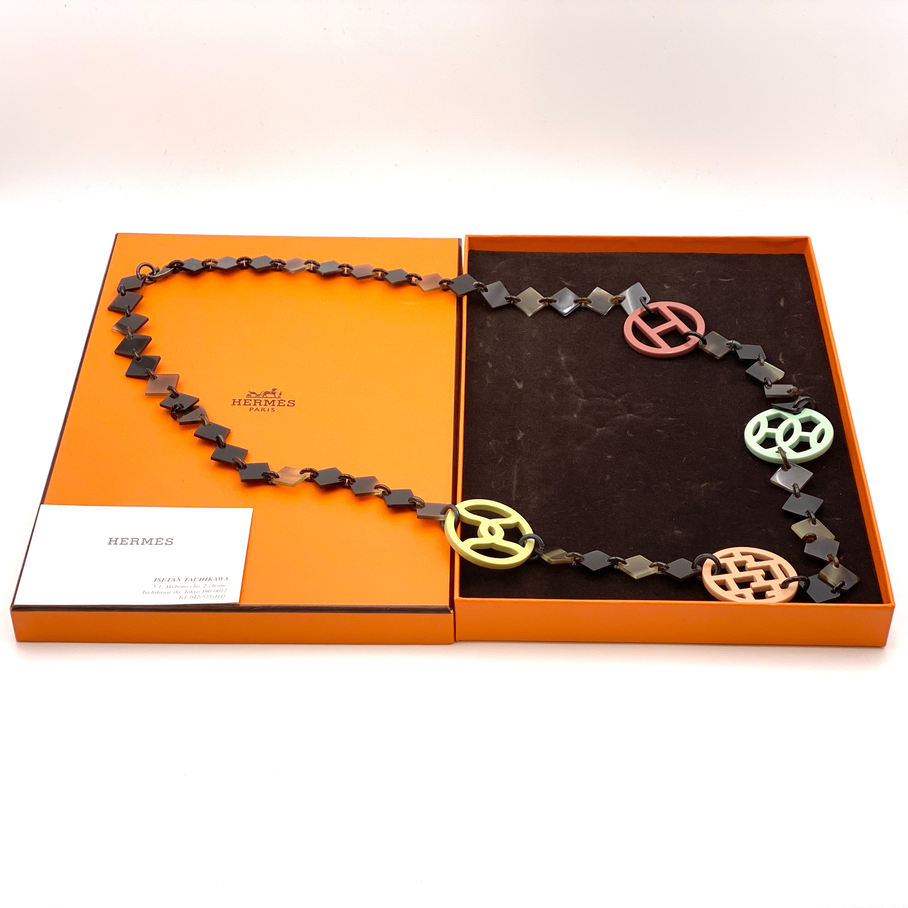 HERMES_(エルメス)_DIVAバッファローホーン _ロングネックレス_中古品