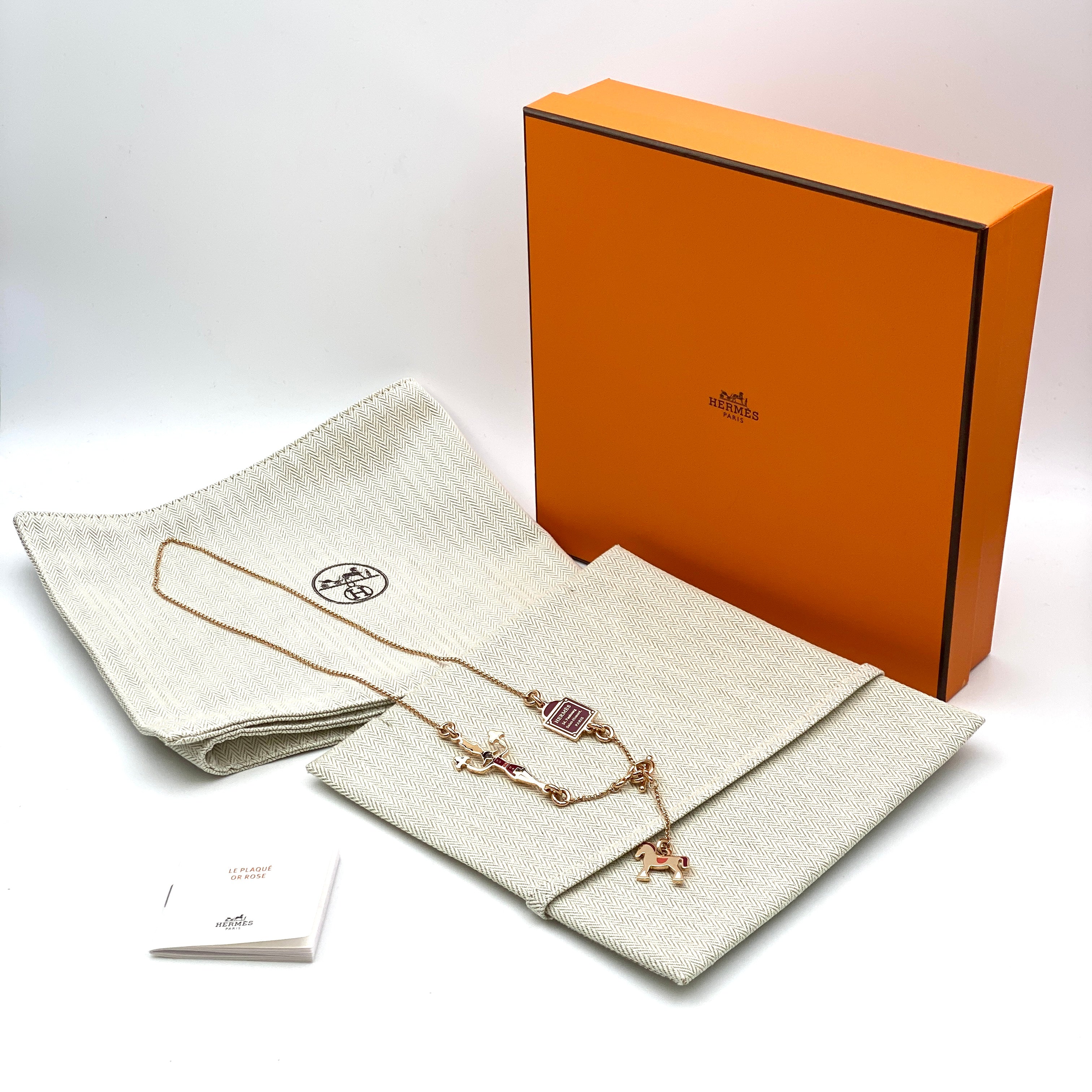 【送料無料】_ HERMES_(エルメス)_シュヴァル グランド_ パラード ネックレス _中古品
