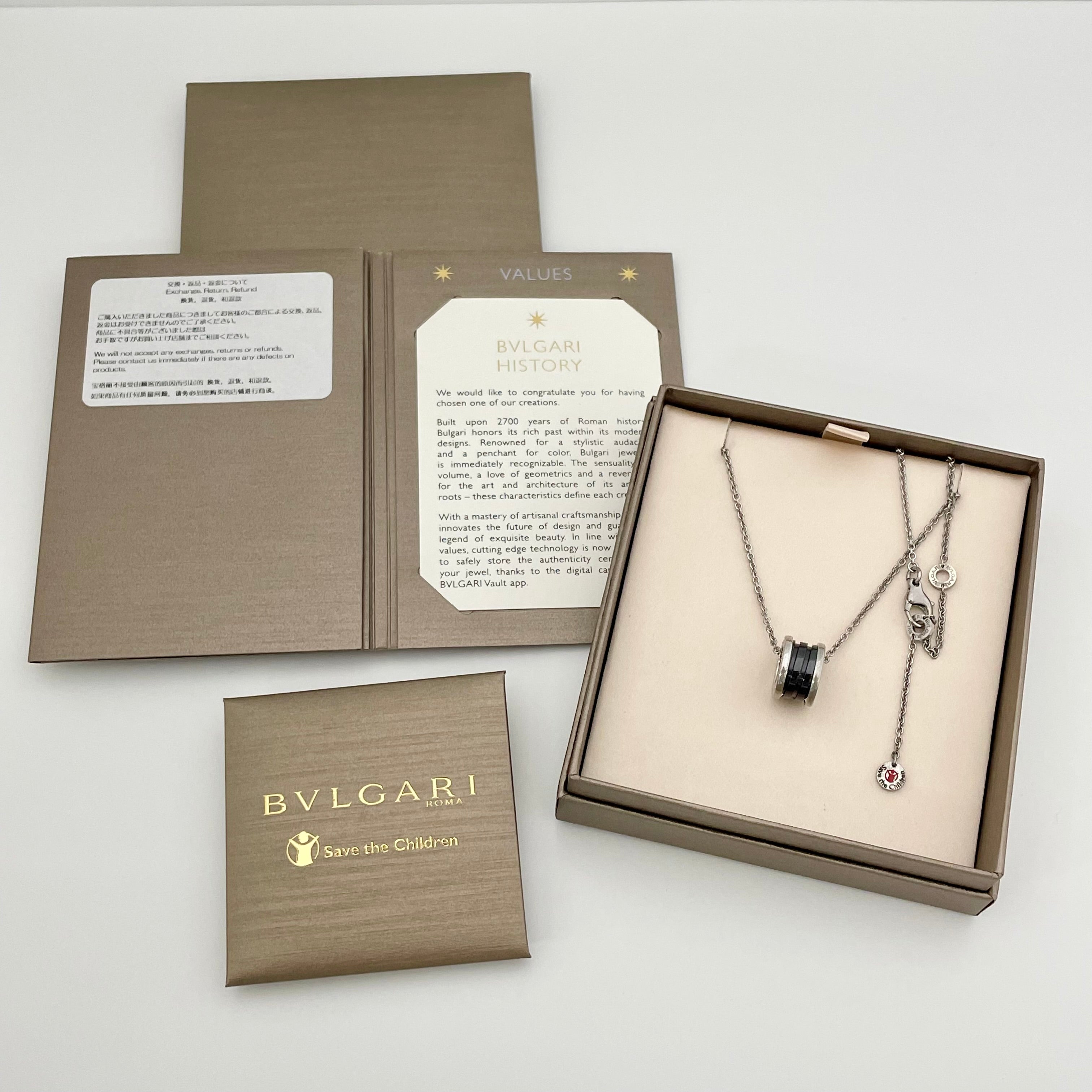 【送料無料】_BVLGARI_(ブルガリ)_ セーブ・ザ・チルドレン _ネックレス_中古品