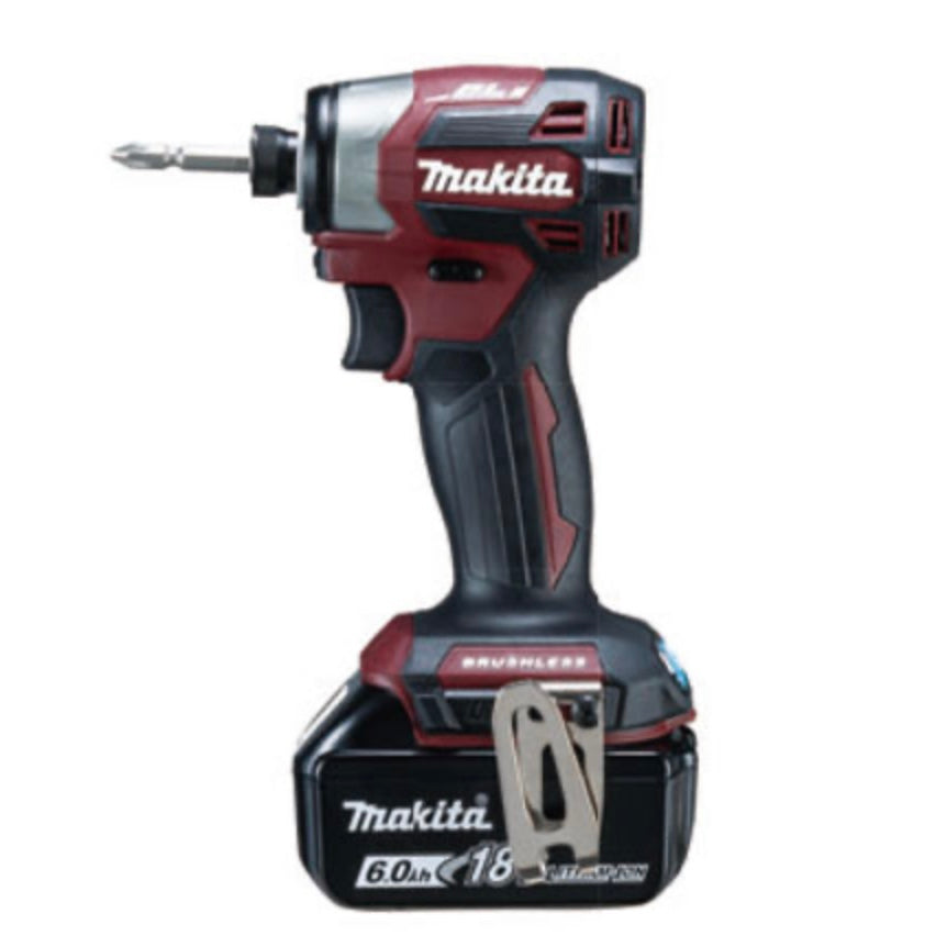 makita_(マキタ)_充電式インパクトドライバ _限定色TD173DGXAR(レッド)_ 18V 6.0Ah (バッテリBL1860B×2本)_充電器DC18RF・ケース付_未使用品