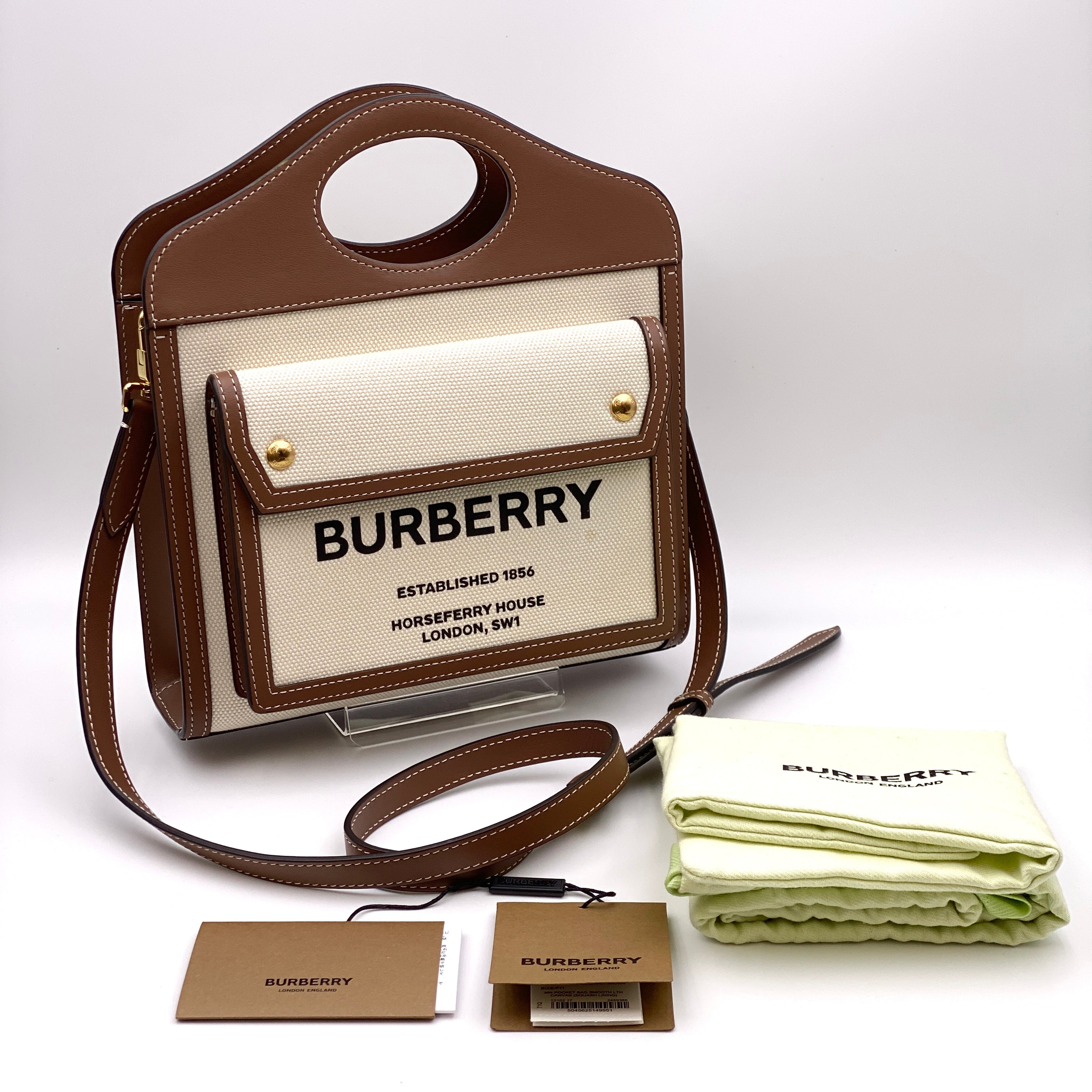 【送料無料】_ BURBERRY_(バーバリー)_ミニポケットバッグ_ 8039361 2WAY _中古品