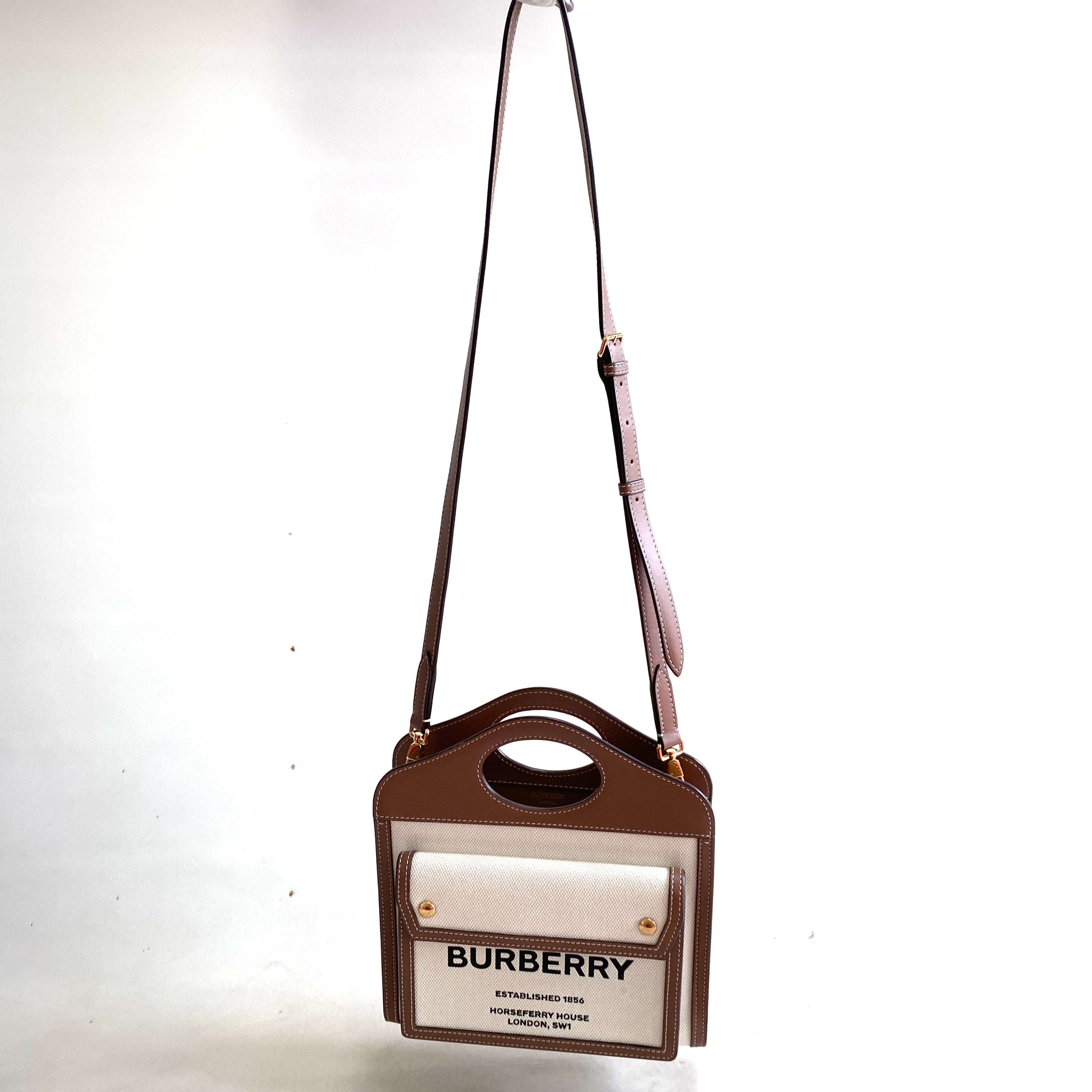 【送料無料】_ BURBERRY_(バーバリー)_ミニポケットバッグ_ 8039361 2WAY _中古品